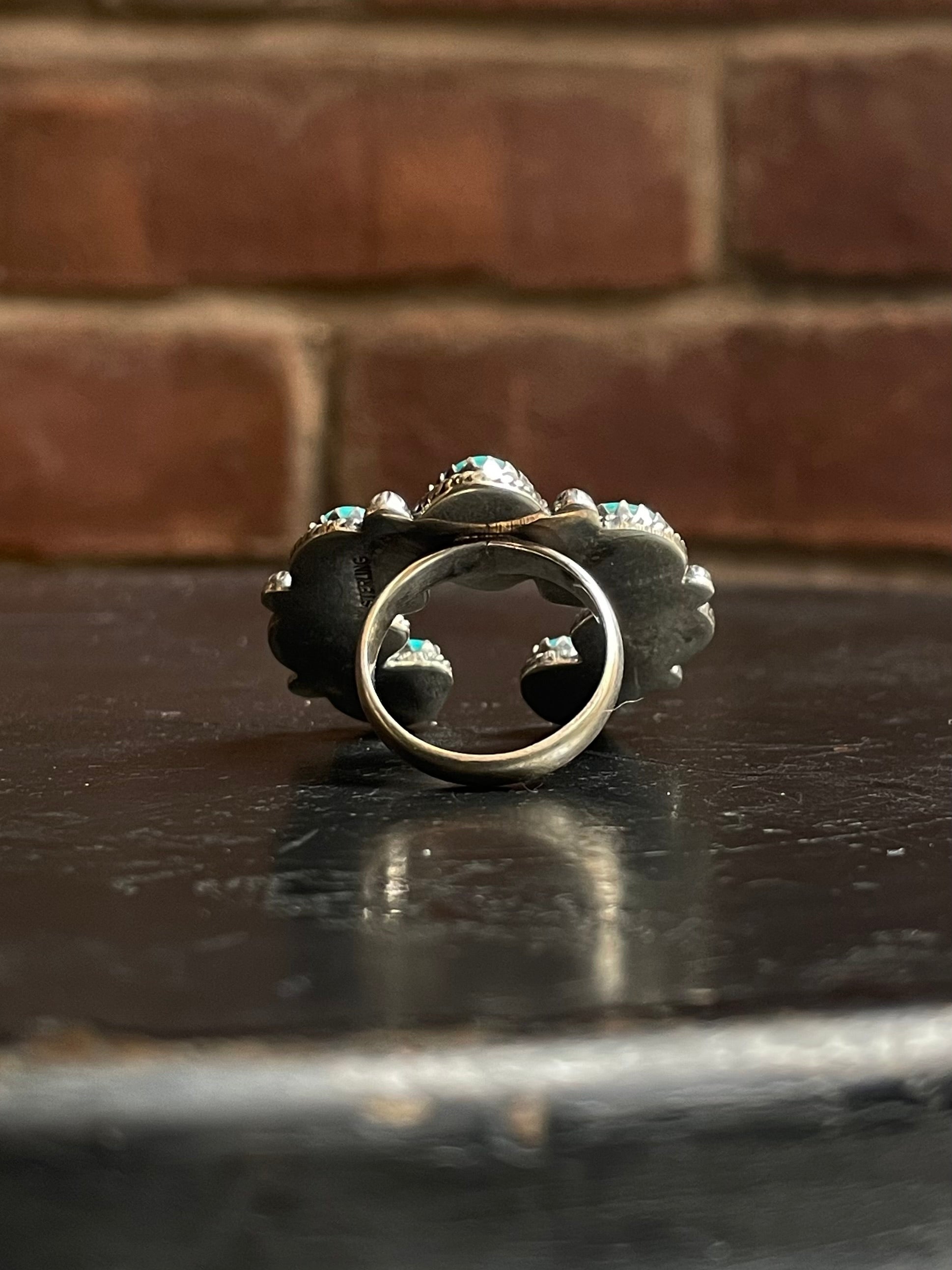 Kingman Turquoise Naja Ring Size 7 | 925 Sterling Silver G473