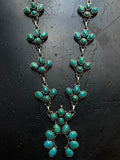 Kingman Turquoise Naja Necklace | 925 Sterling Silver G402