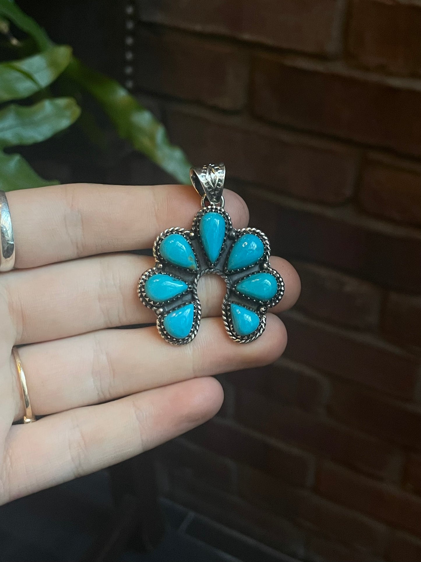 Turquoise Naja Pendant | 925 Sterling Silver C906