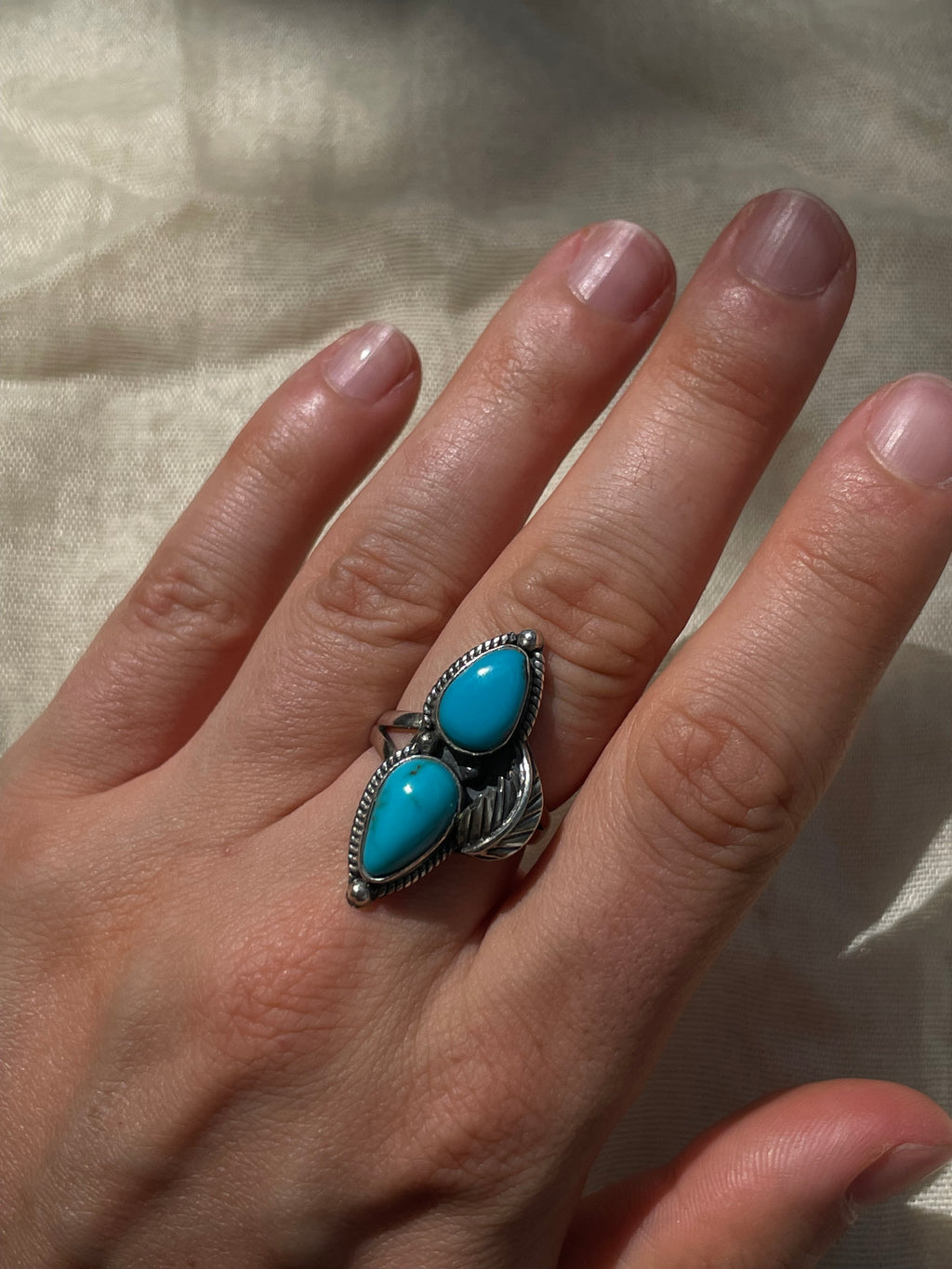 Turquoise Ring Size 7 | 925 Sterling Silver C587