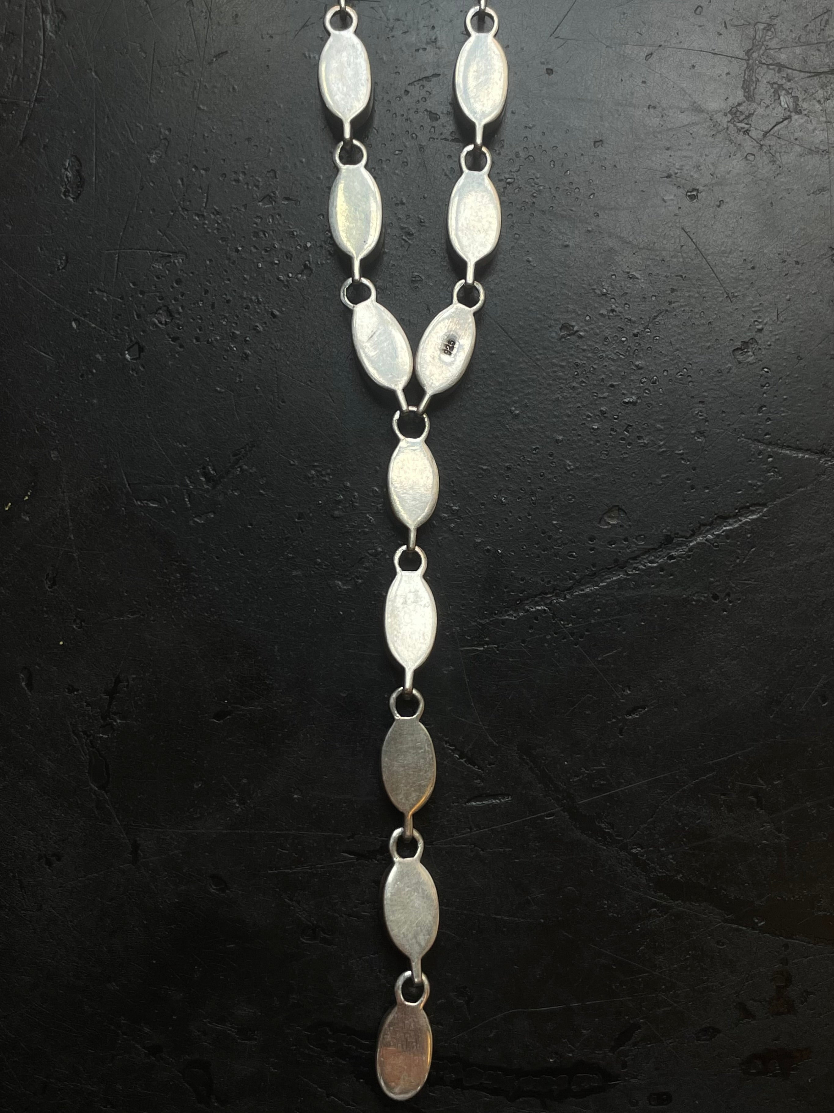 Kingman Turquoise Drop Lariat Necklace | 925 Sterling Silver G597