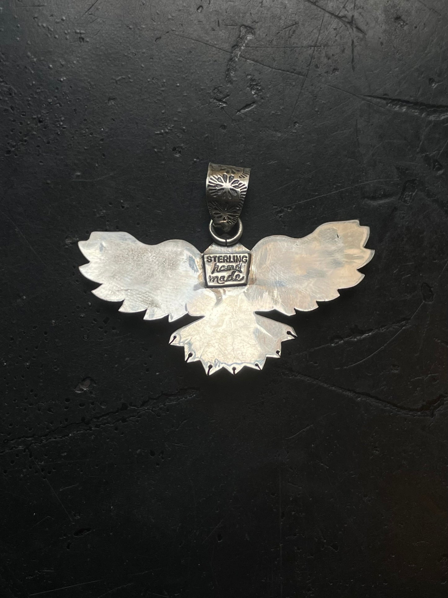 Turquoise Thunderbird Pendant | 925 Sterling Silver E524