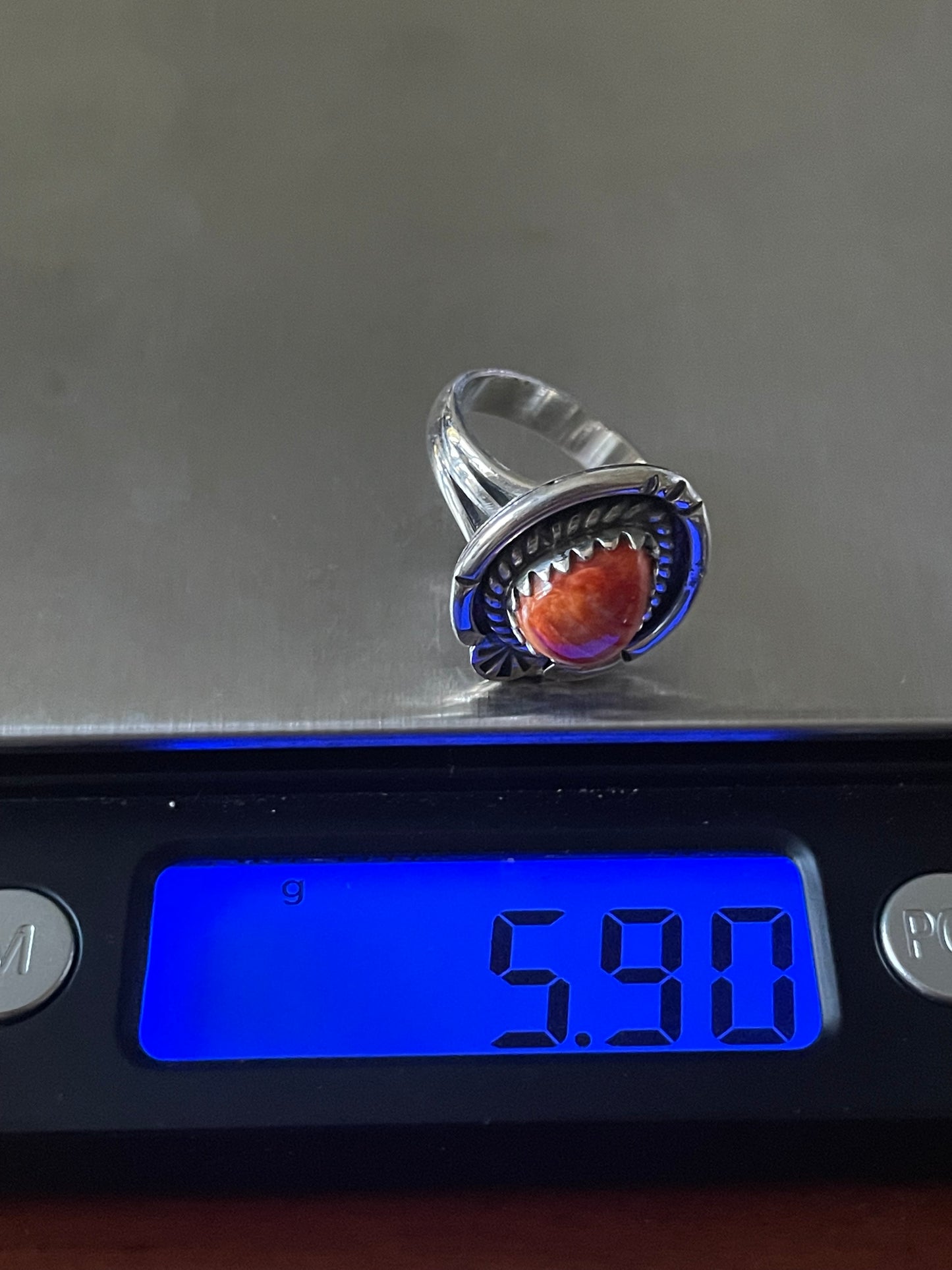 Spiny Oyster Rope Design Ring Size 6 | Sterling Silver 925 B373