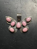 Pink Conch Butterfly Pendant | 925 Sterling Silver E957