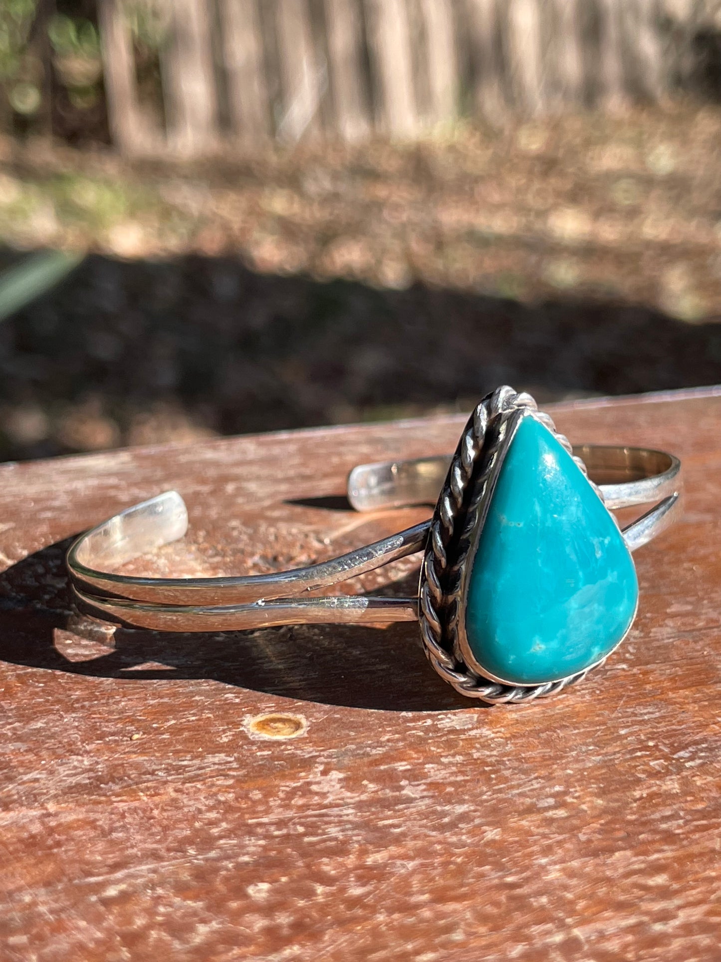 Kingman Turquoise Cuff Bracelet | 925 Sterling Silver D116