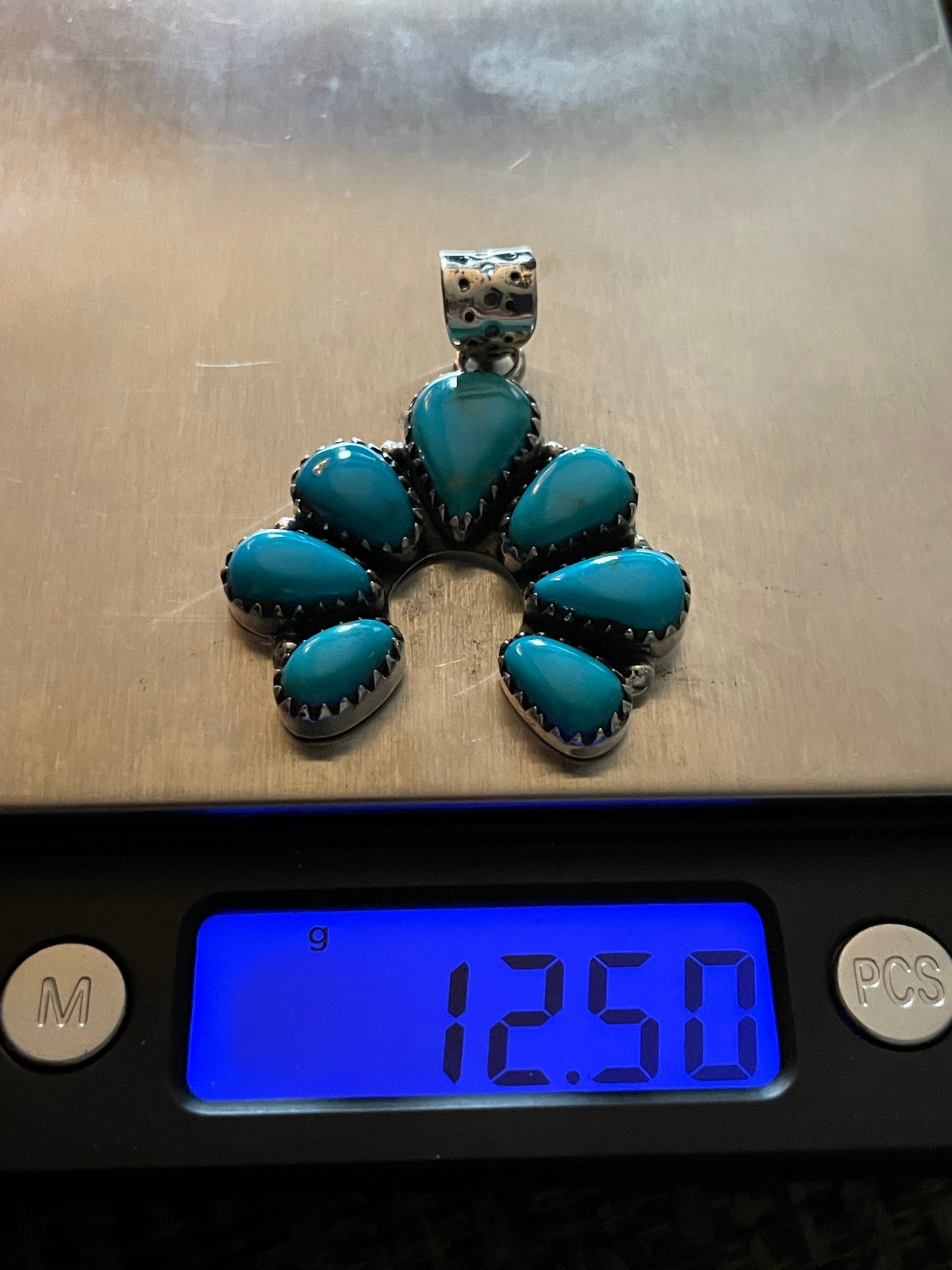 Turquoise Naja Pendant | Sterling Silver 925 B854