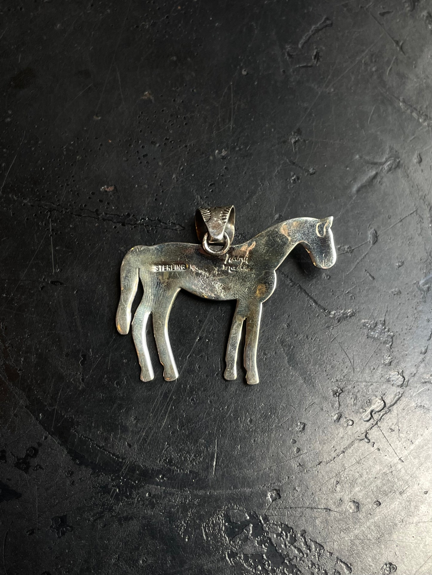 Turquoise Horse Pendant | 925 Sterling Silver E271