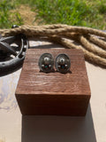 Turquoise Cowboy Hat Stud Earrings | 925 Sterling Silver G712