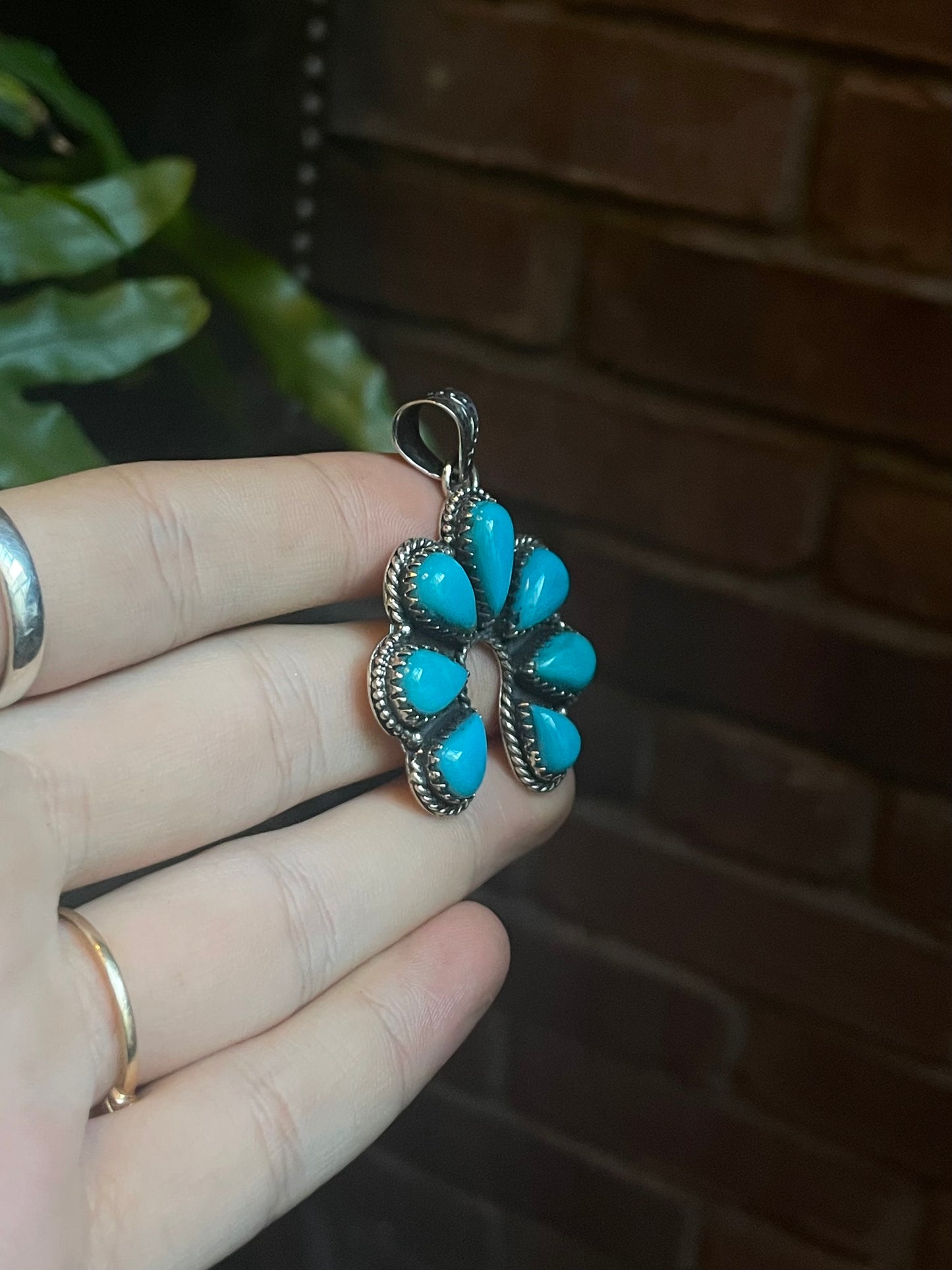 Turquoise Naja Pendant | 925 Sterling Silver C906