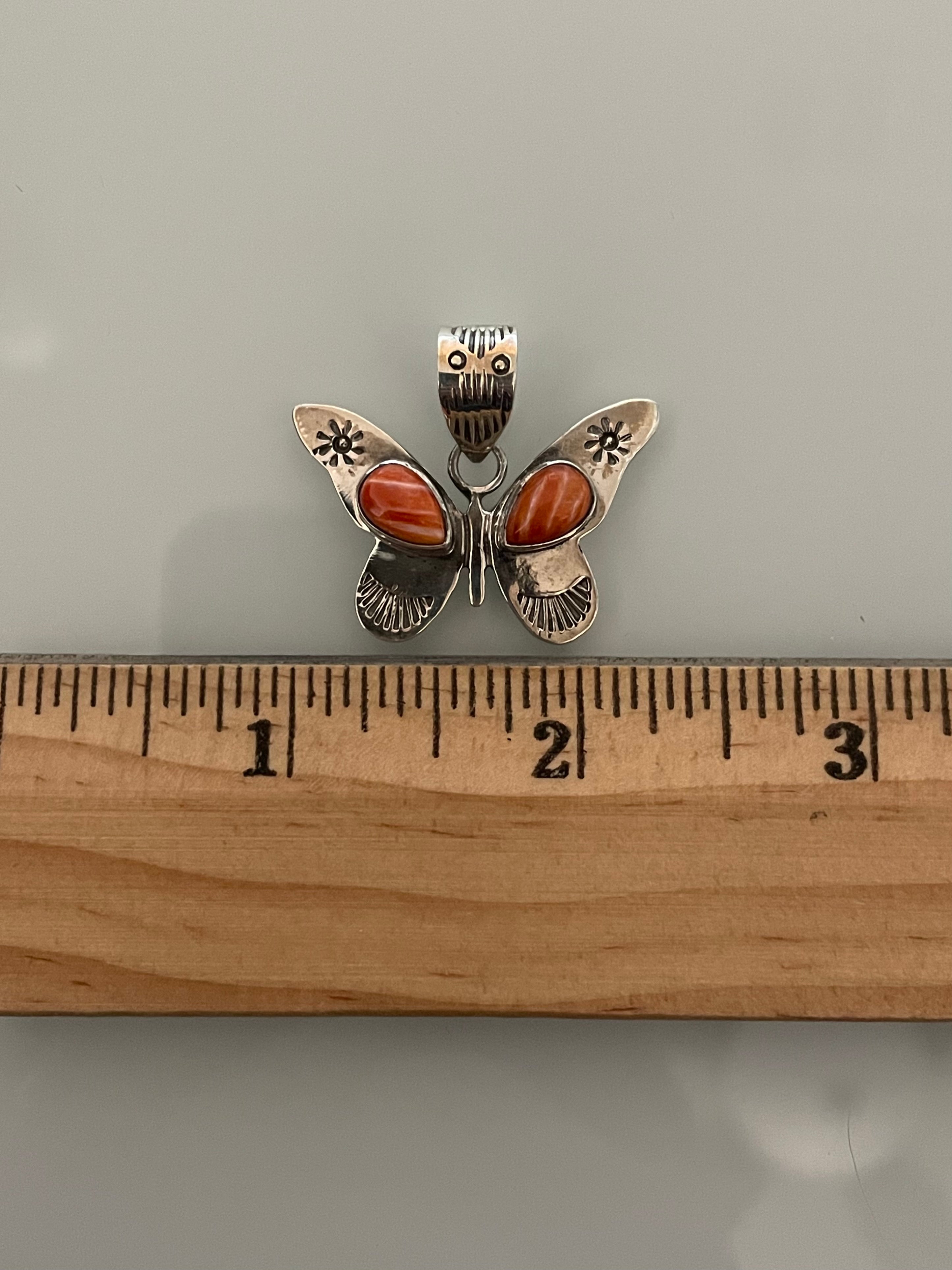 Spiny Oyster Butterfly Pendant | 925 Sterling Silver E235