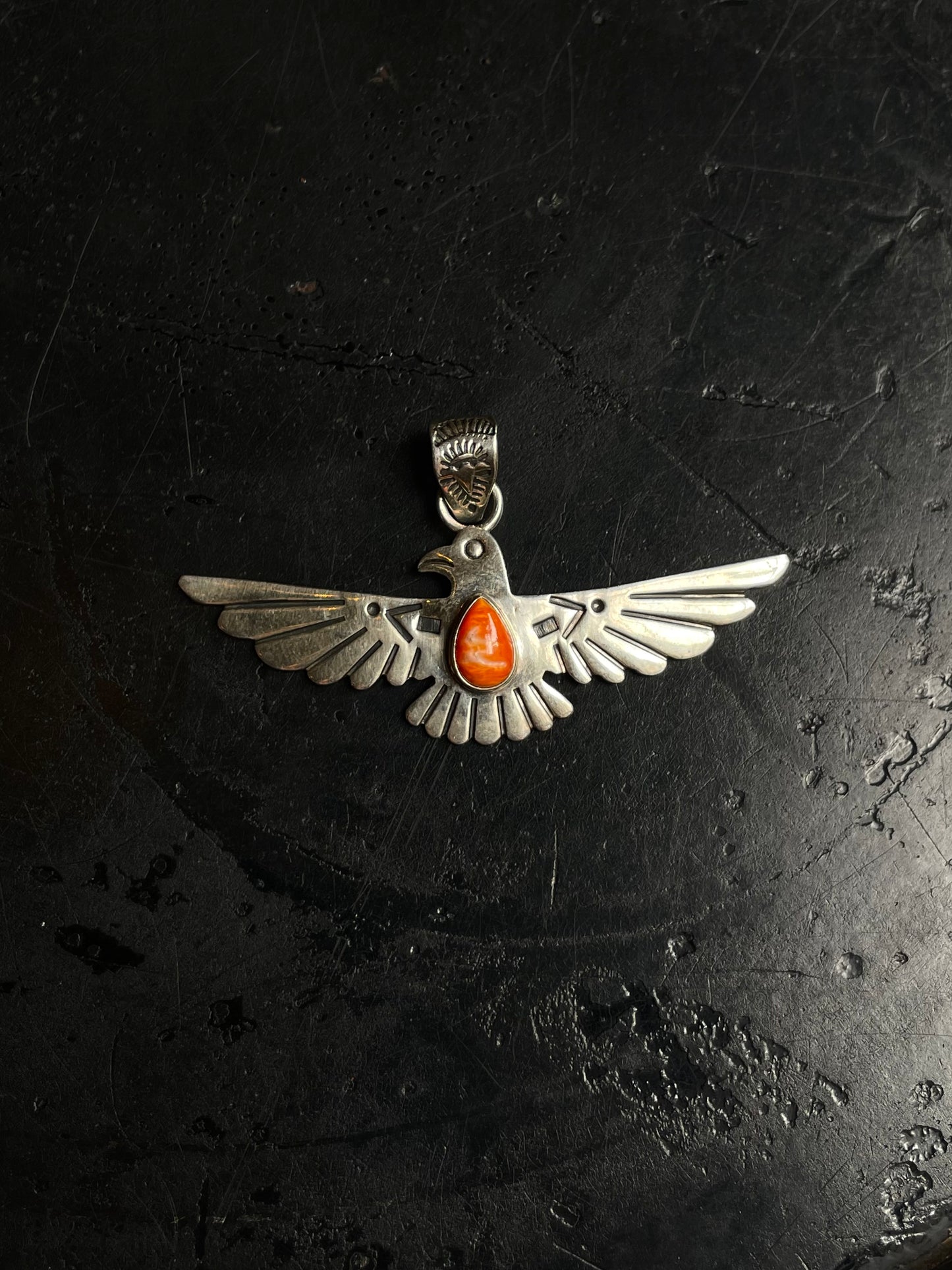 Spiny Oyster Thunderbird Pendant | 925 Sterling Silver C960
