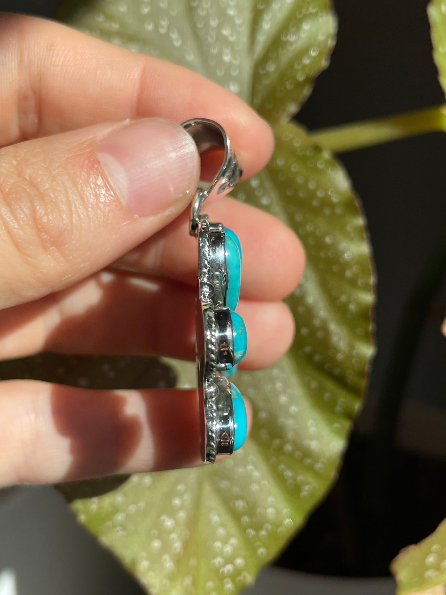 Turquoise Naja Pendant | Sterling Silver 925 B843