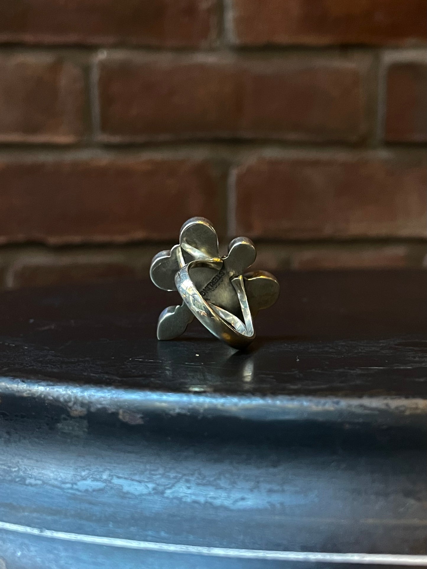 Pink Conch Dragonfly Ring Size 8 | 925 Sterling Silver E420