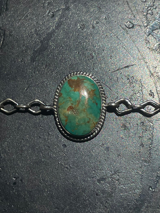 Kingman Turquoise Chain Bracelet | Sterling Silver G429