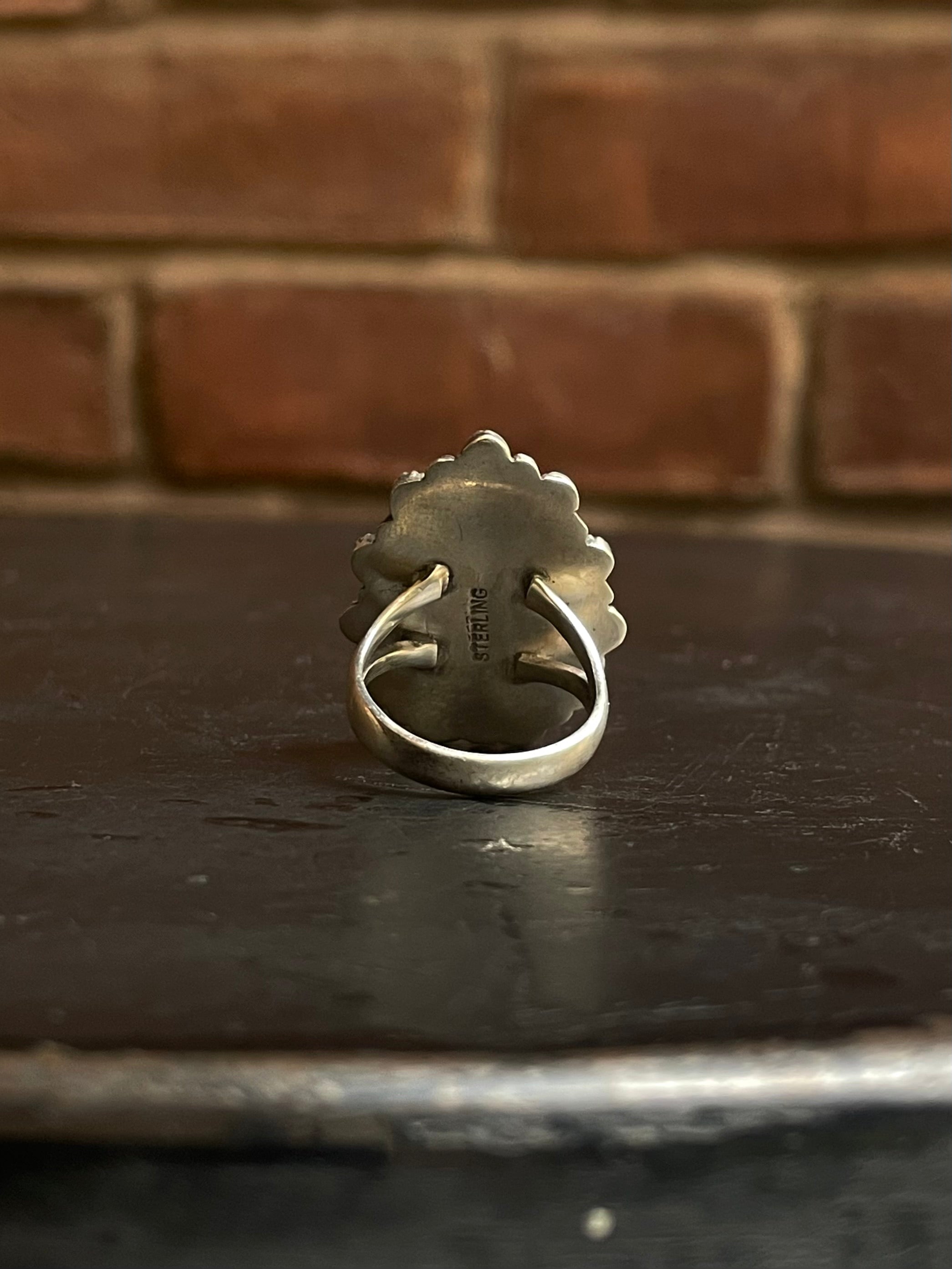 Pink Conch Ring Size 6 | 925 Sterling Silver G106