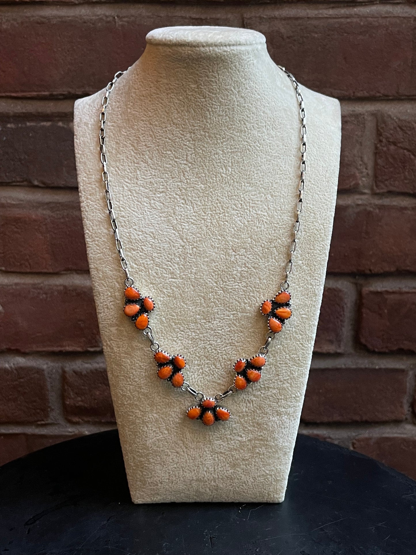 Spiny Oyster Statement Necklace | 925 Sterling Silver E335