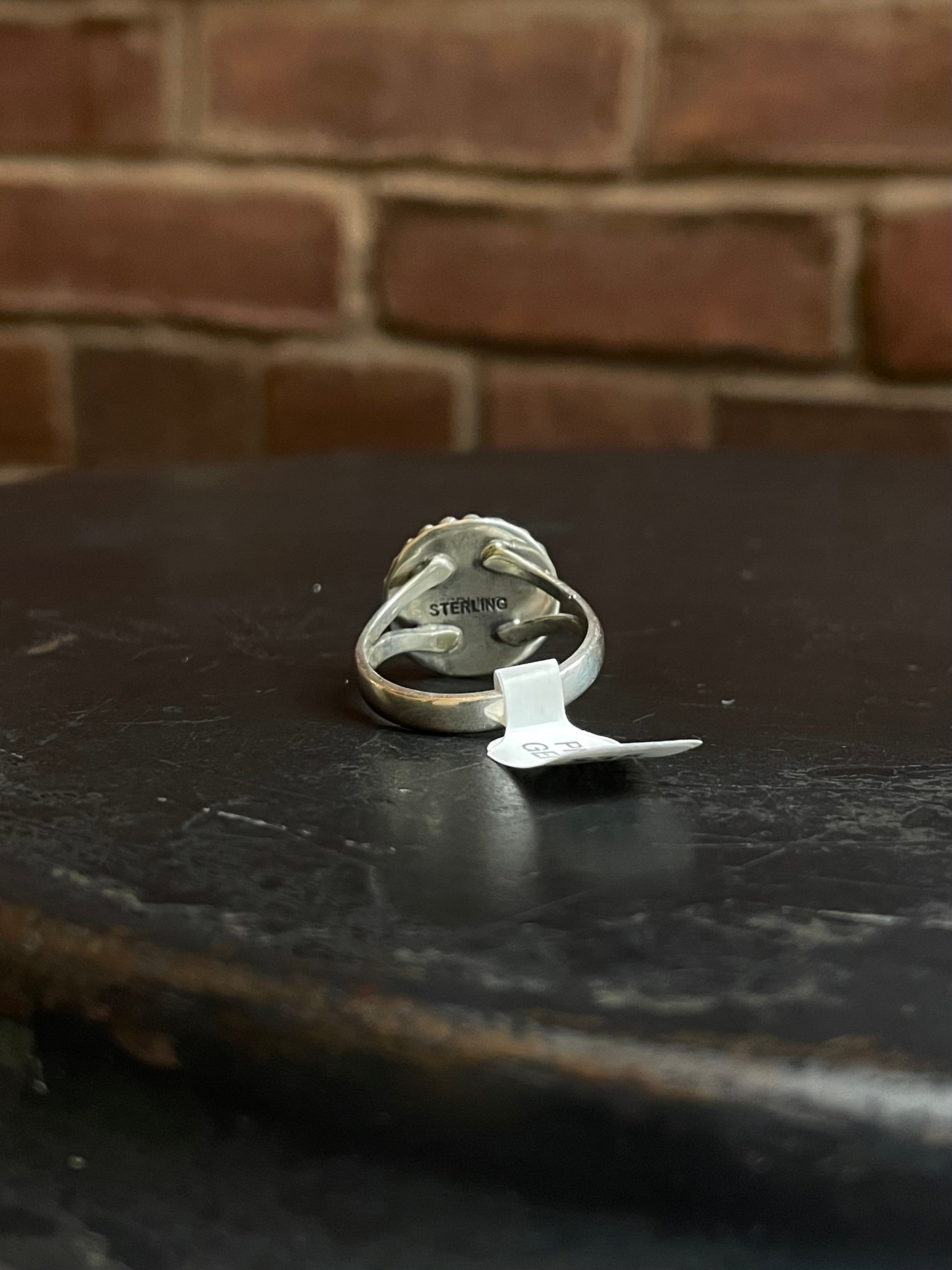 Pink Conch Ring | Sterling Silver | Size 9 | A482