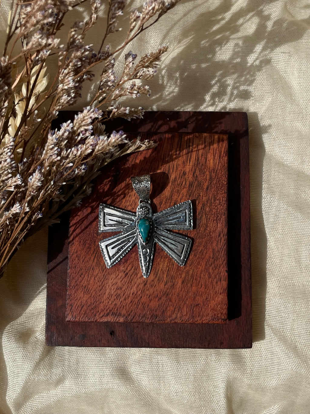 Turquoise Butterfly Pendant | 925 Sterling Silver E270