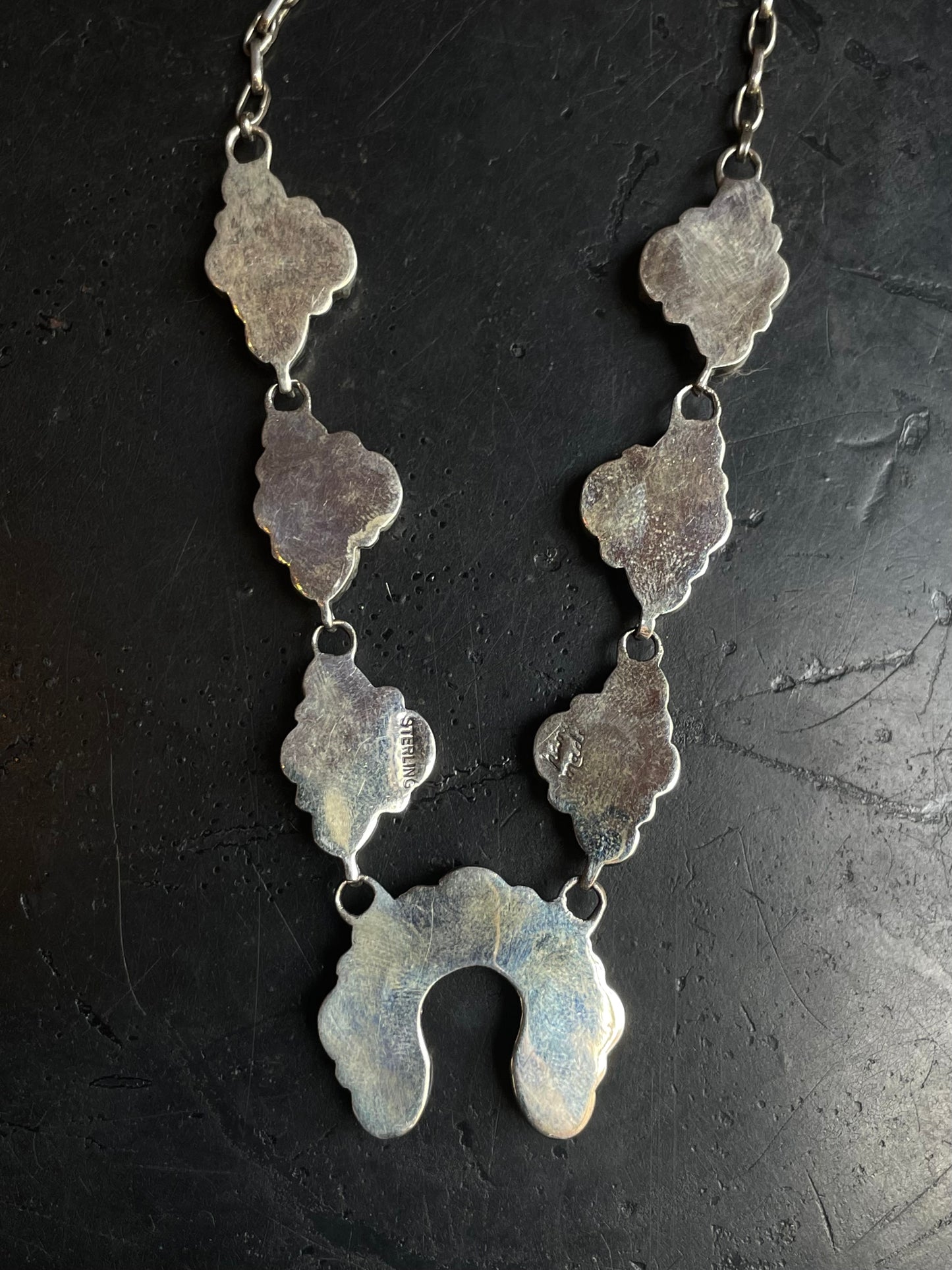 Turquoise Cluster Naja Necklace | 925 Sterling Silver E603