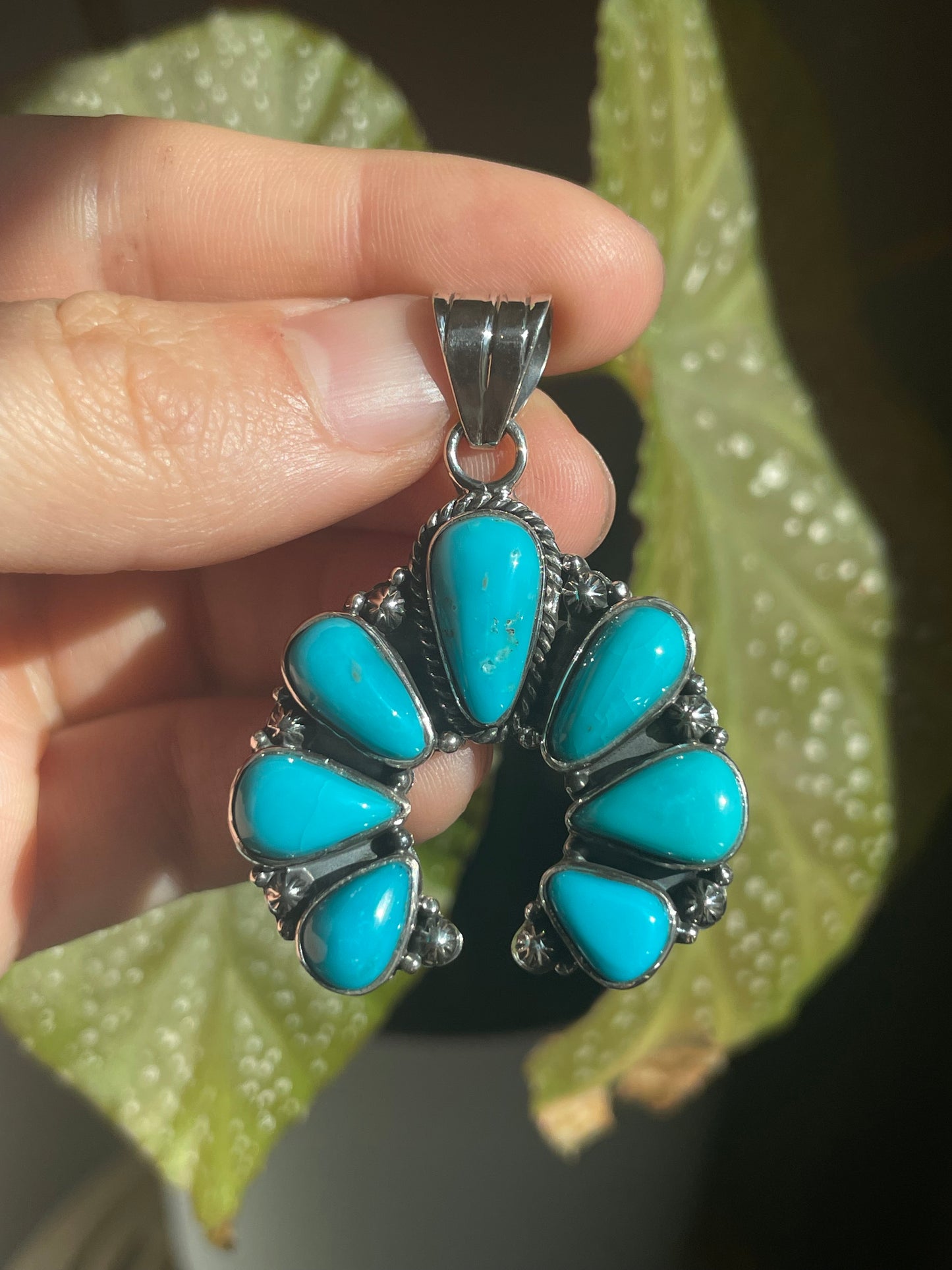 Turquoise Naja Pendant | Sterling Silver 925 B839