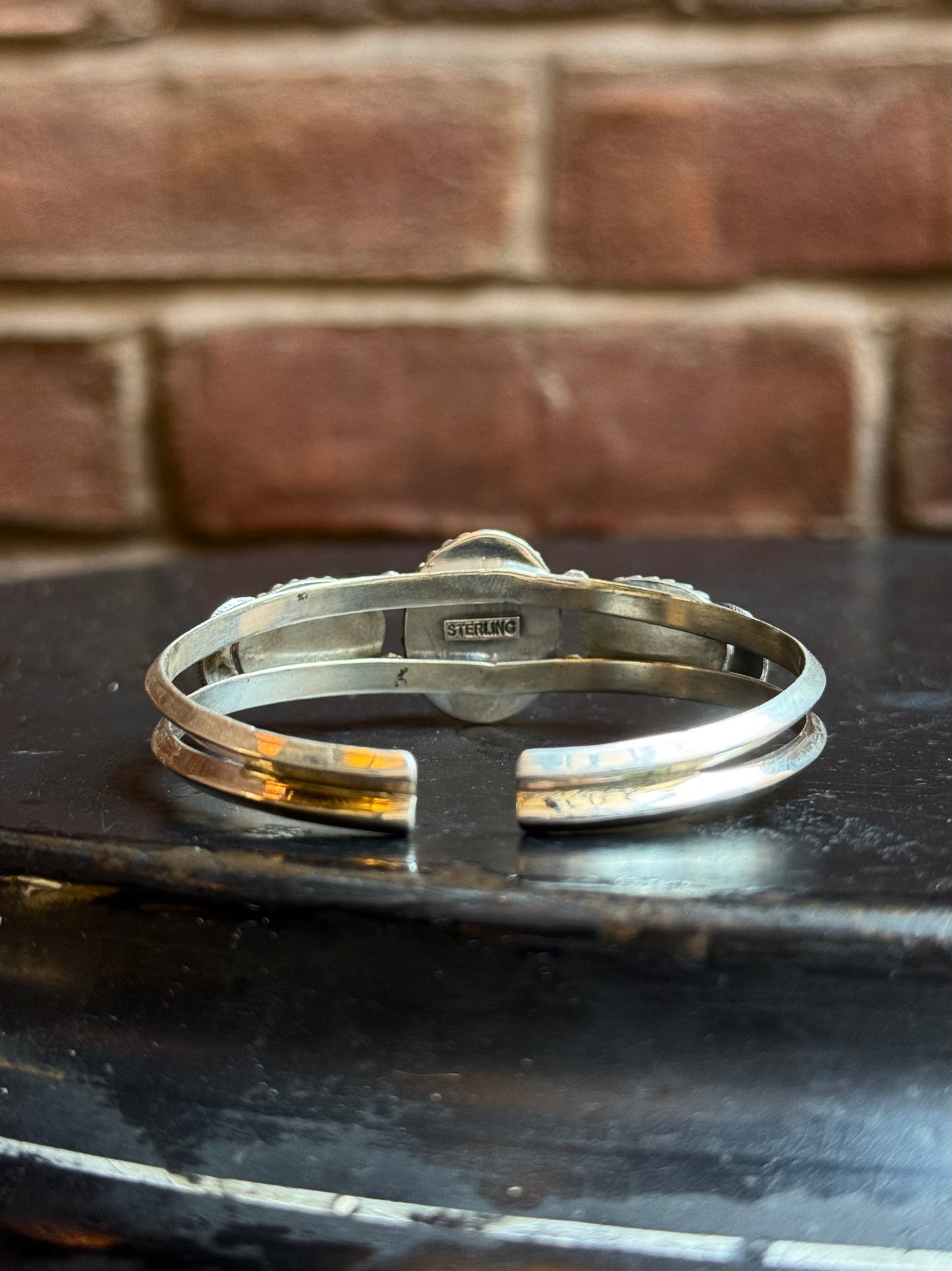 Turquoise Oval Cuff | Sterling Silver | A856