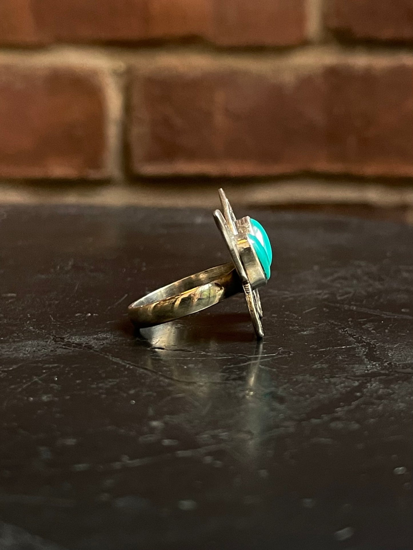 Kingman Turquoise Butterfly Ring Size 7 | 925 Sterling Silver G482
