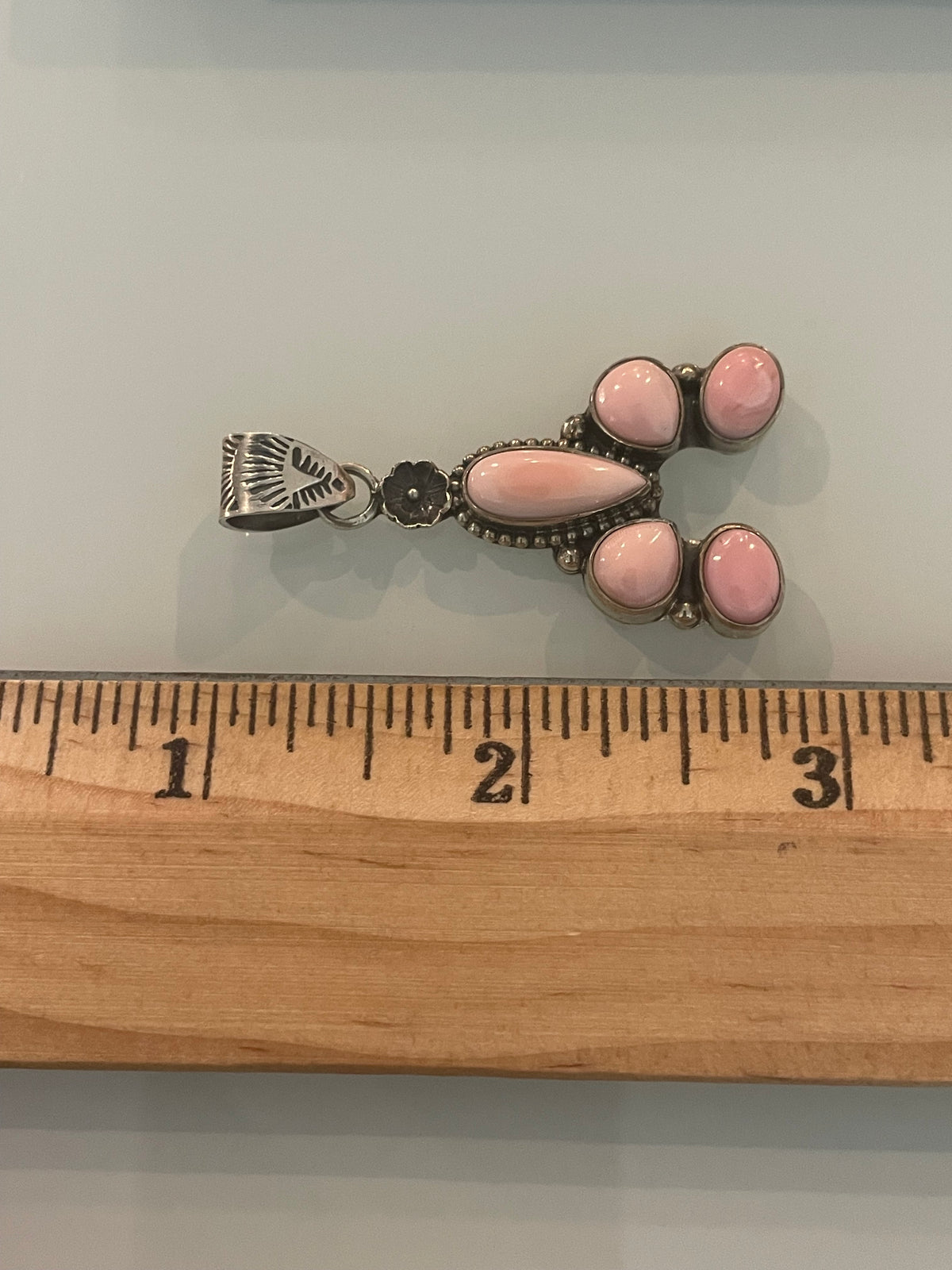 Pink Conch Floral Pendant | 925 Sterling Silver G697