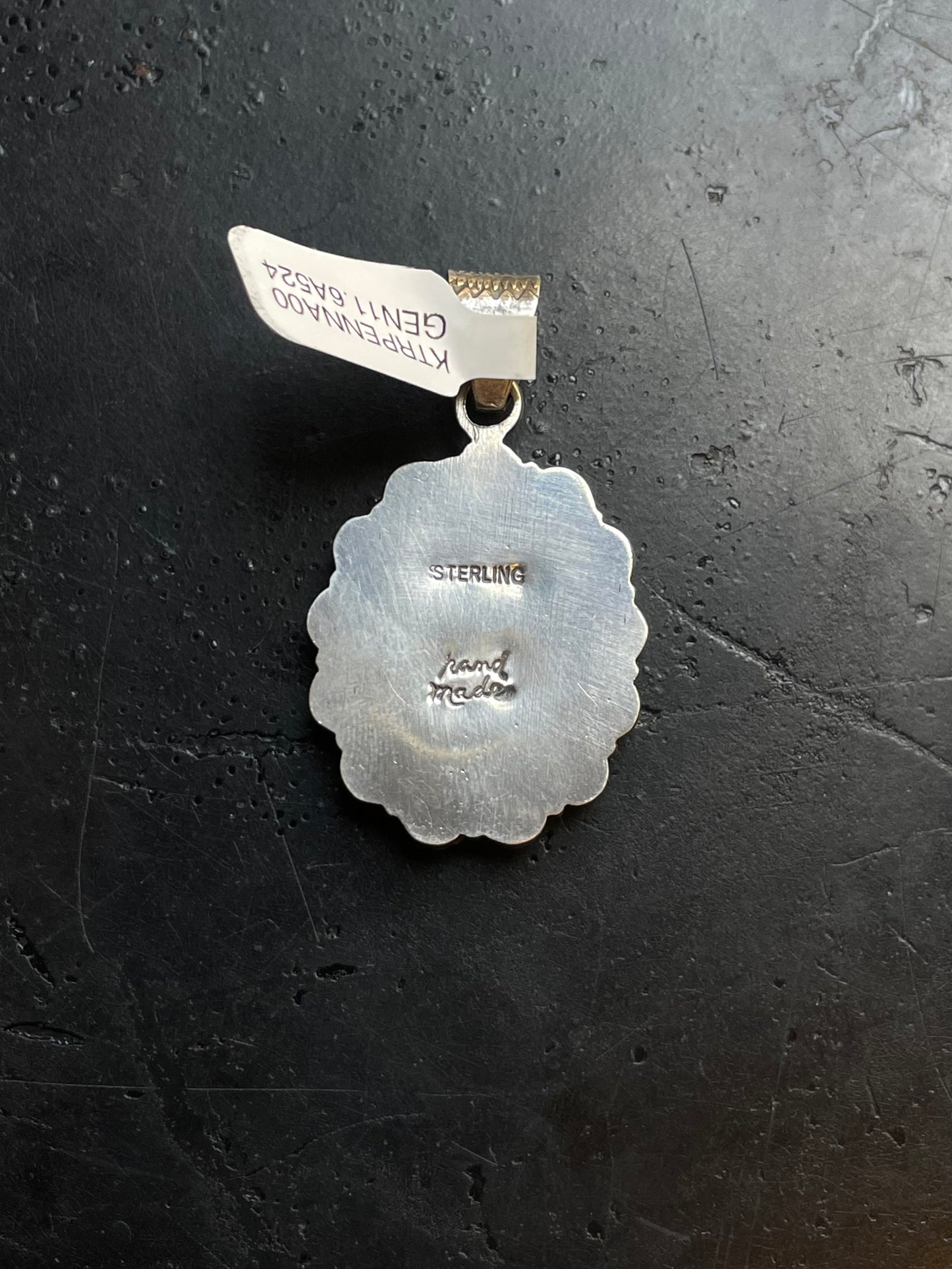 Kingman Turquoise Coral Cluster Pendant | Sterling Silver | A524