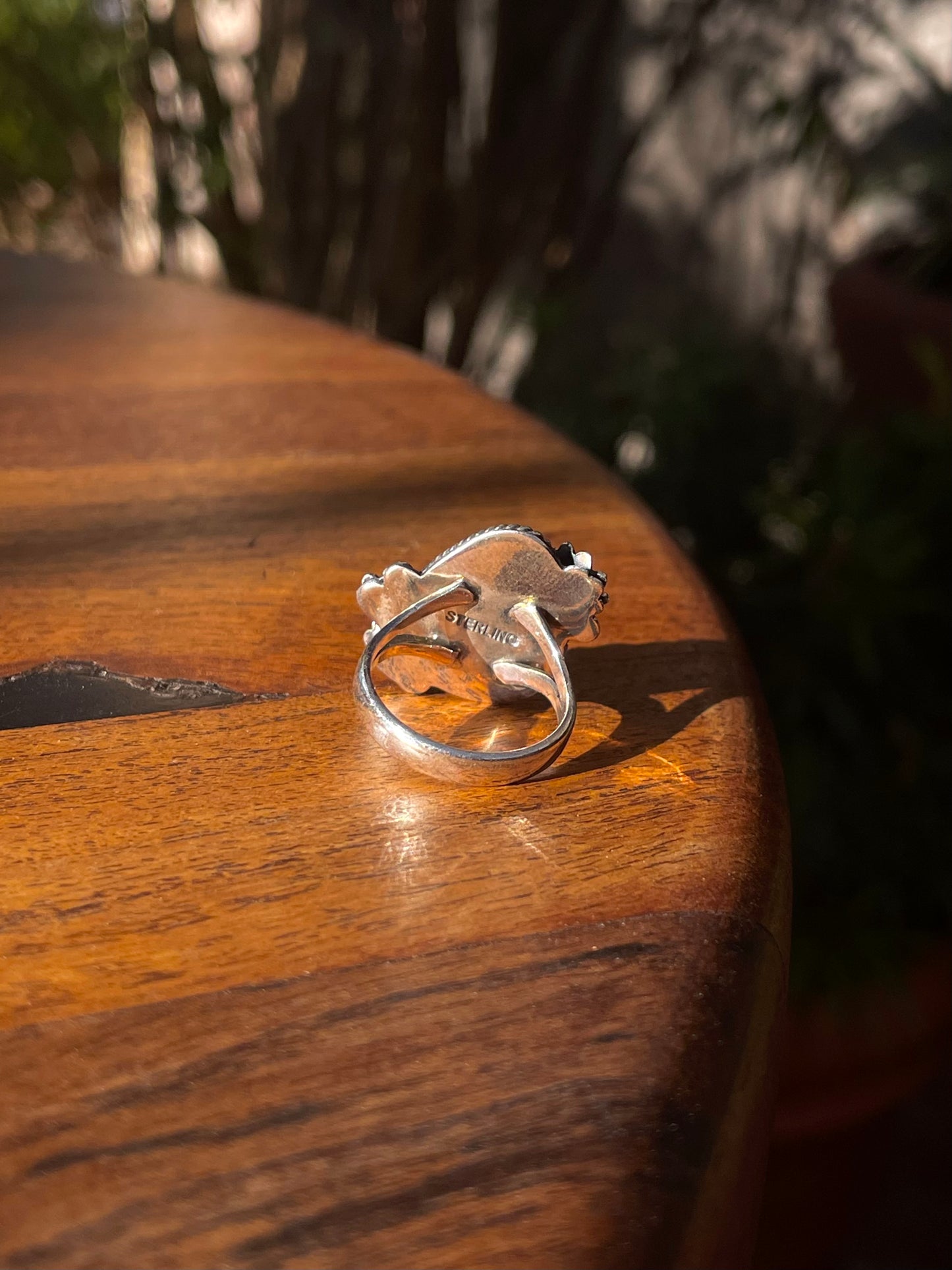 Spiny Oyster Floral Ring Size 7 | 925 Sterling Silver C887