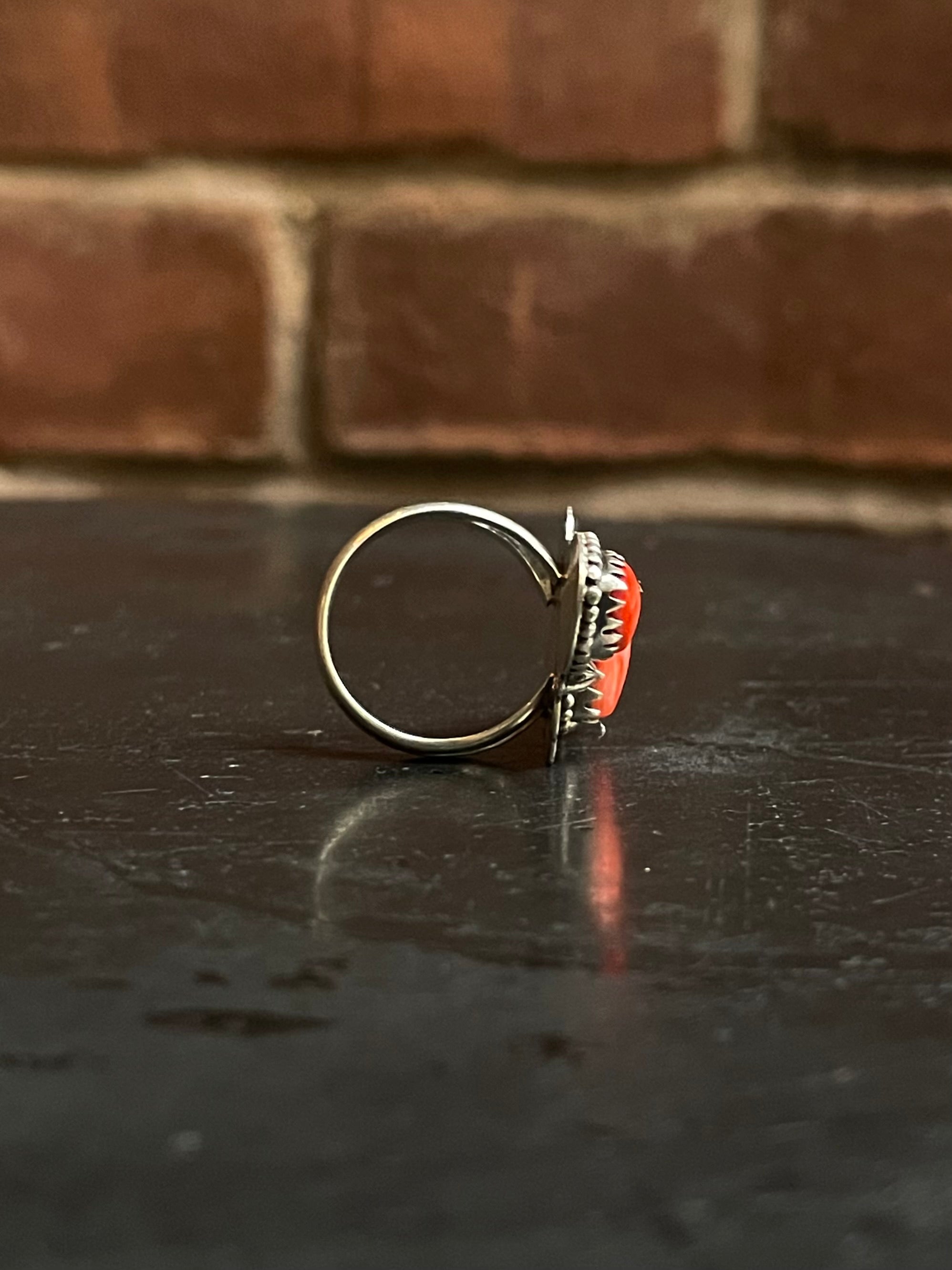Spiny Oyster Ring Size 7| 925 Sterling Silver G232