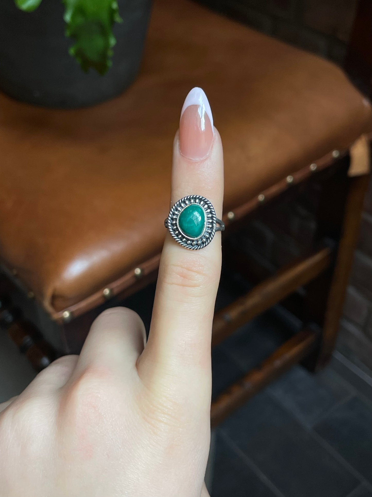 Kingman Turquoise Ring Size 6 | 925 Sterling Silver E726