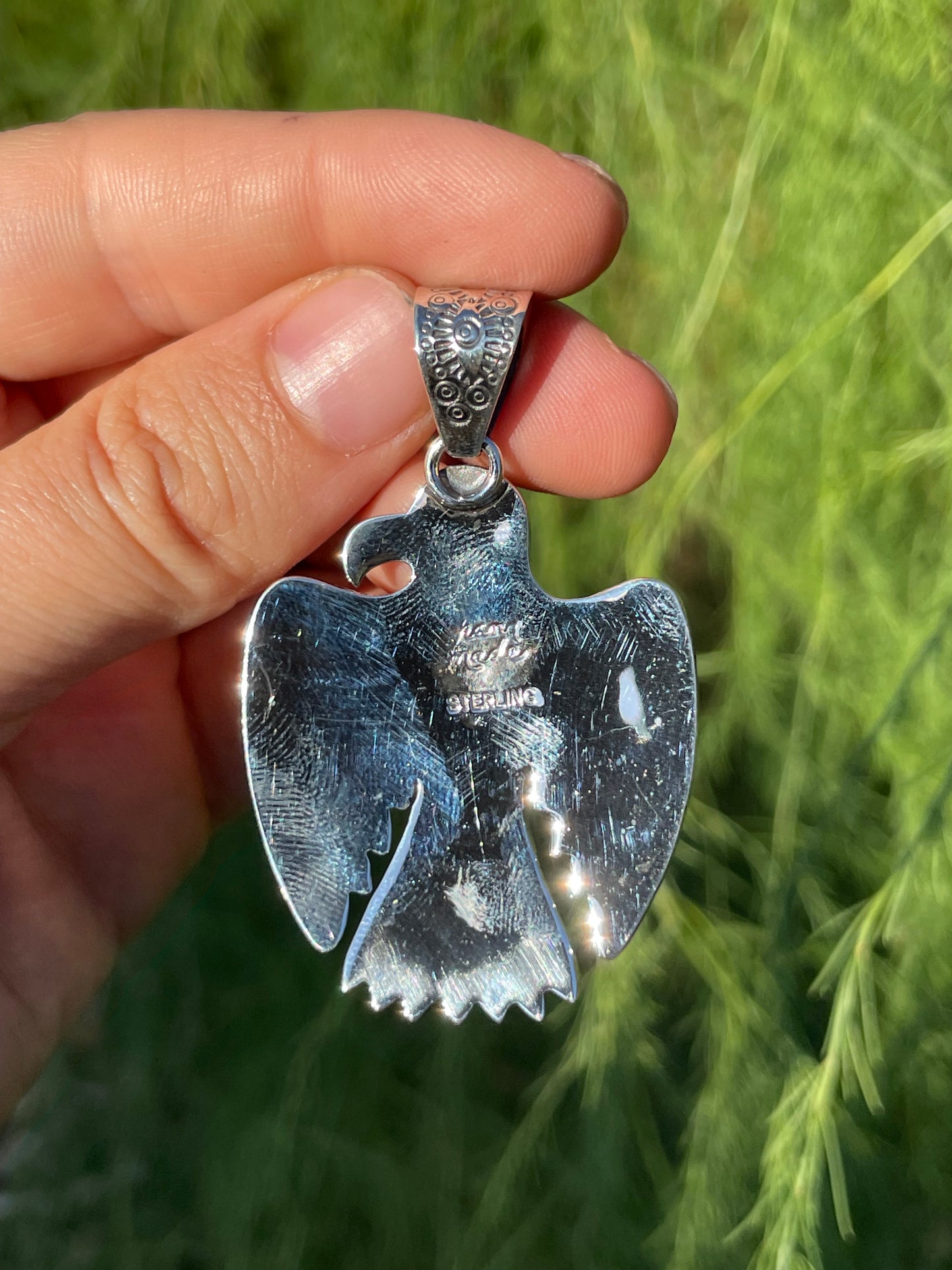 Spiny Oyster Thunderbird Pendant | Sterling Silver 925 B452