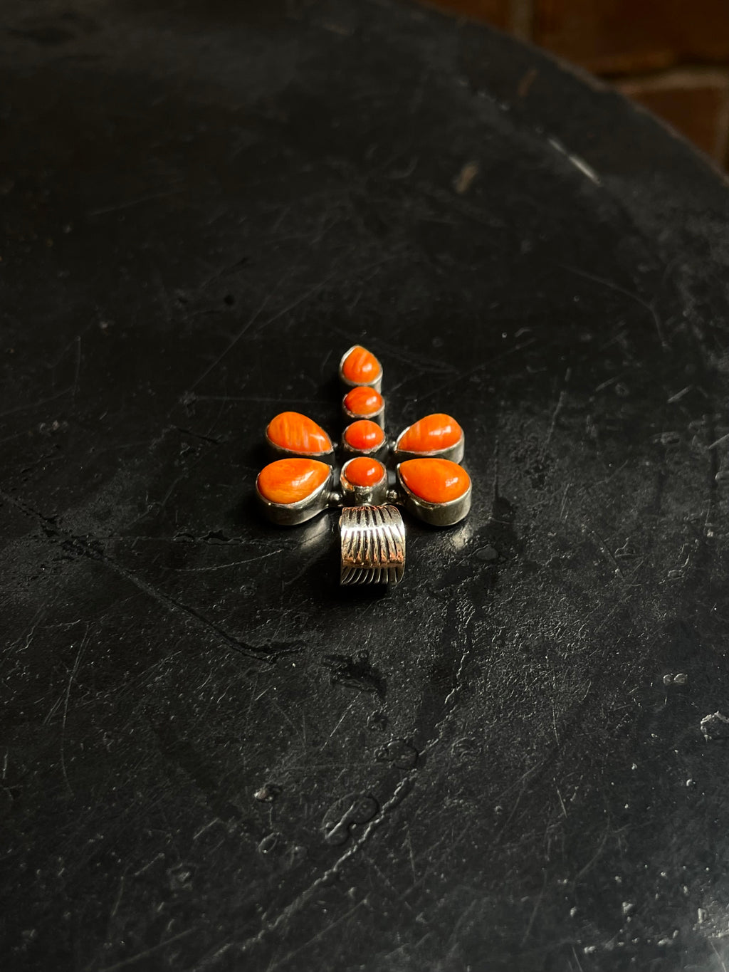 Spiny Oyster Dragonfly Pendant | 925 Sterling Silver C964