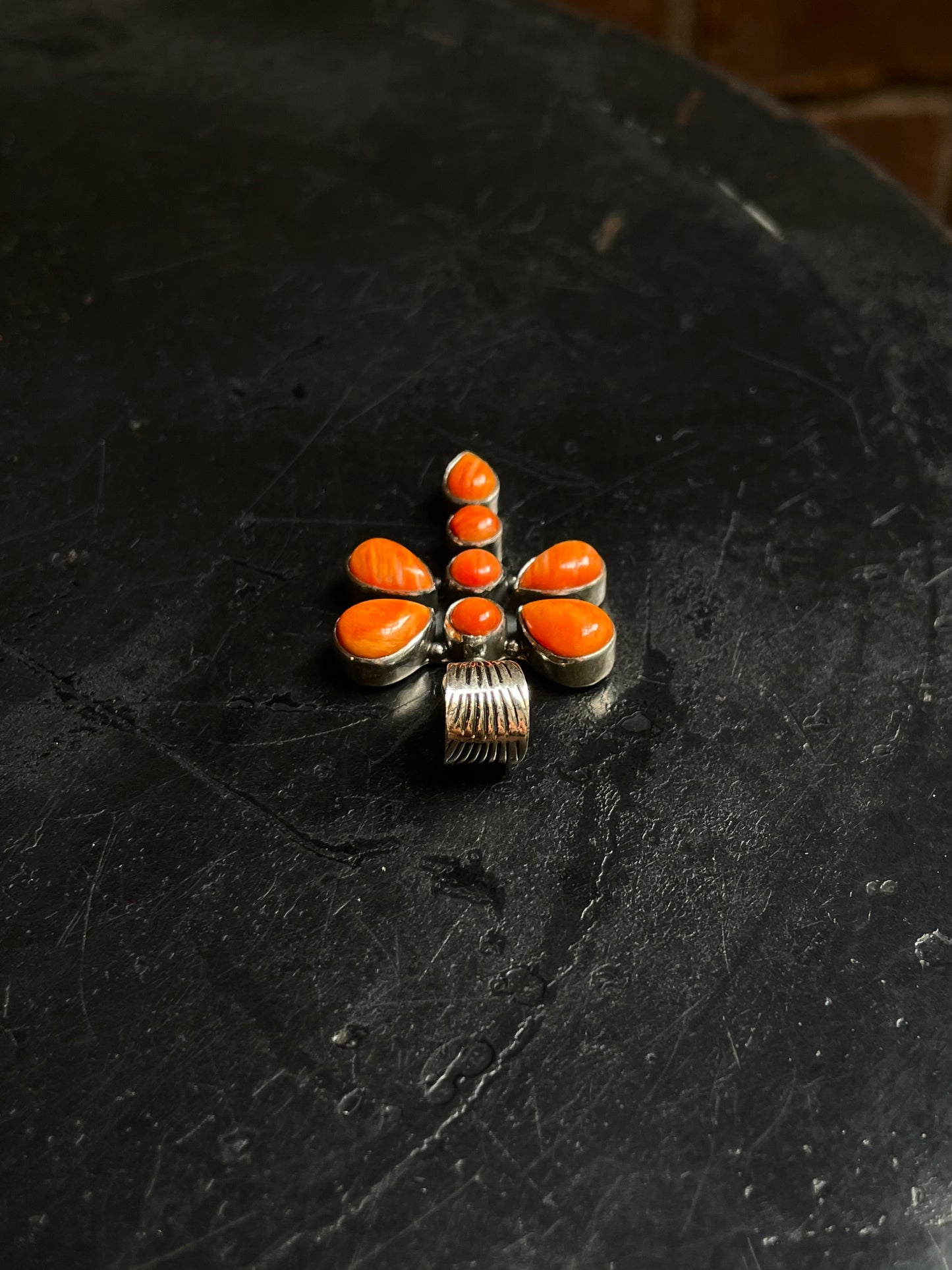 Spiny Oyster Dragonfly Pendant | 925 Sterling Silver C964