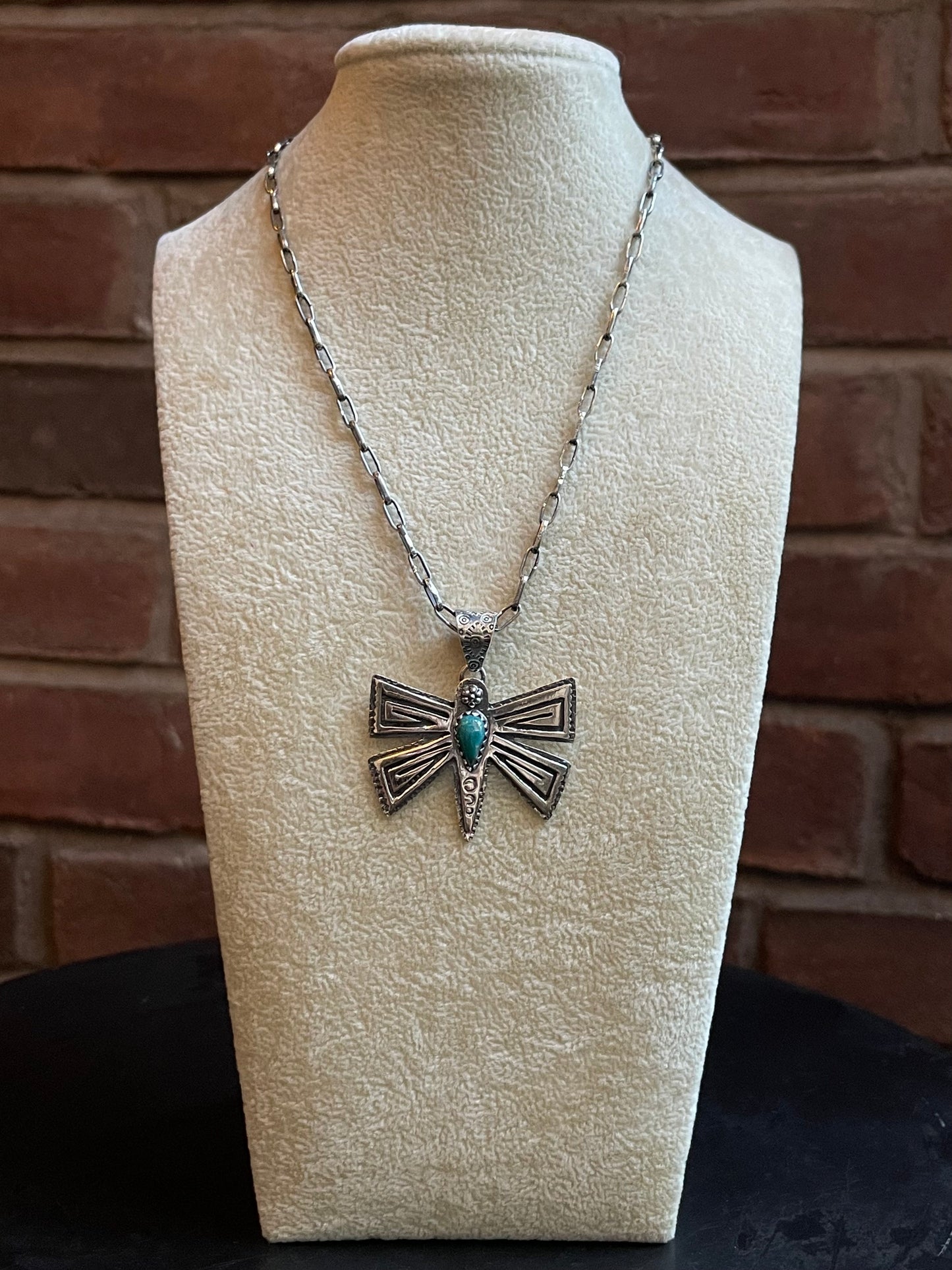 Turquoise Butterfly Pendant | 925 Sterling Silver E270