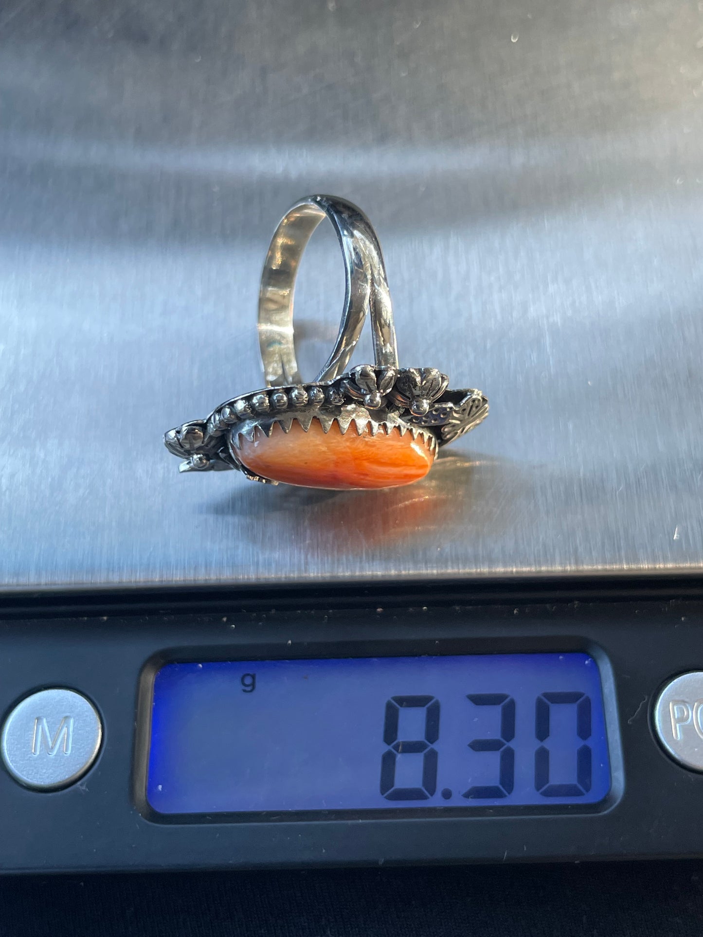 Spiny Oyster Butterfly Ring Size 9 | 925 Sterling Silver Southwest B995