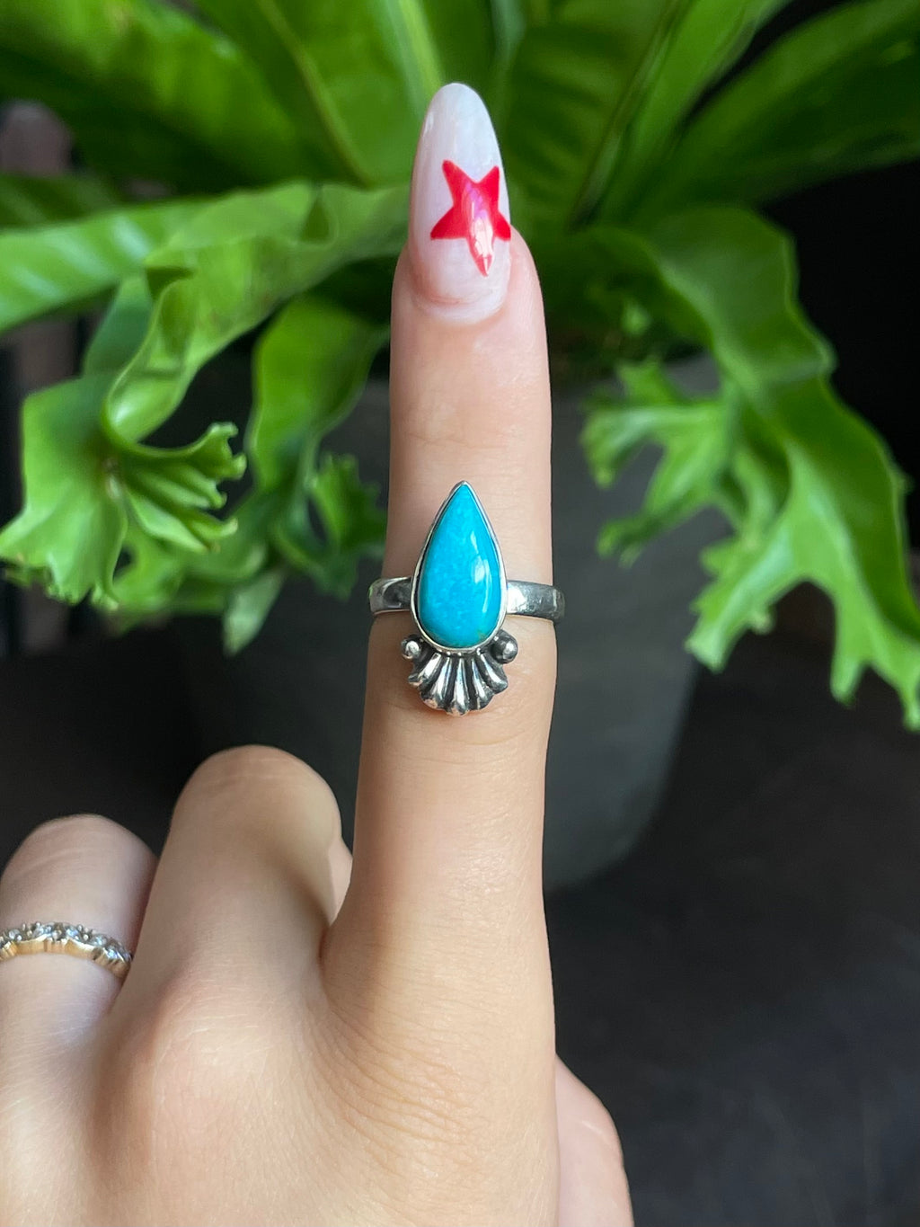 Kingman Turquoise Ring Size 7 | 925 Sterling Silver G580