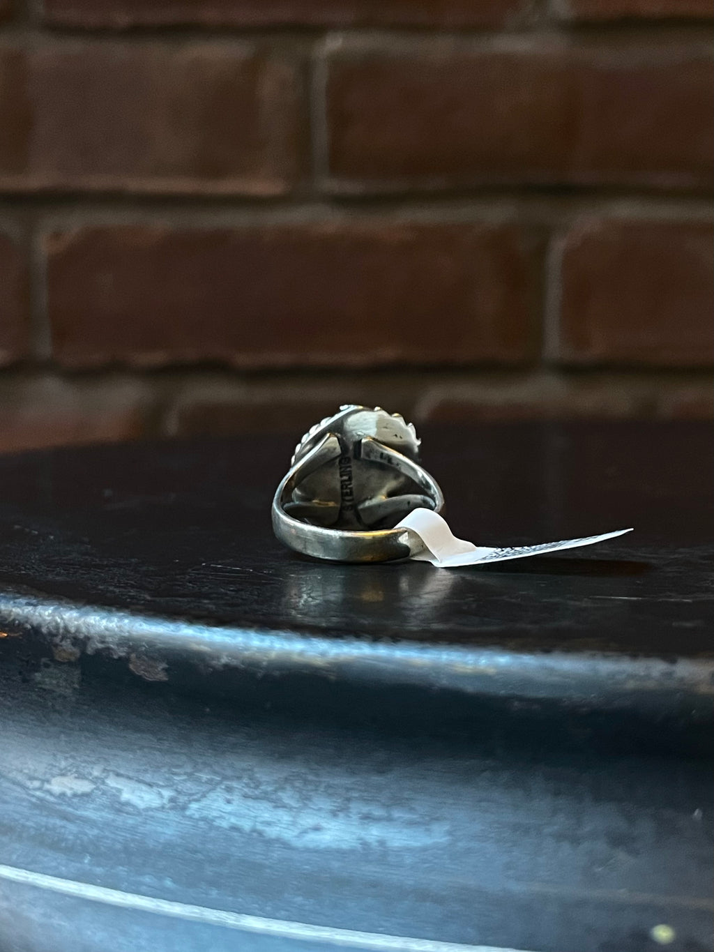 Spiny Oyster Oval Leaf Ring | Sterling Silver | Size 7 | A279