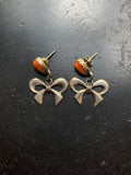 Spiny Oyster Bow Stud Earrings | 925 Sterling Silver G652
