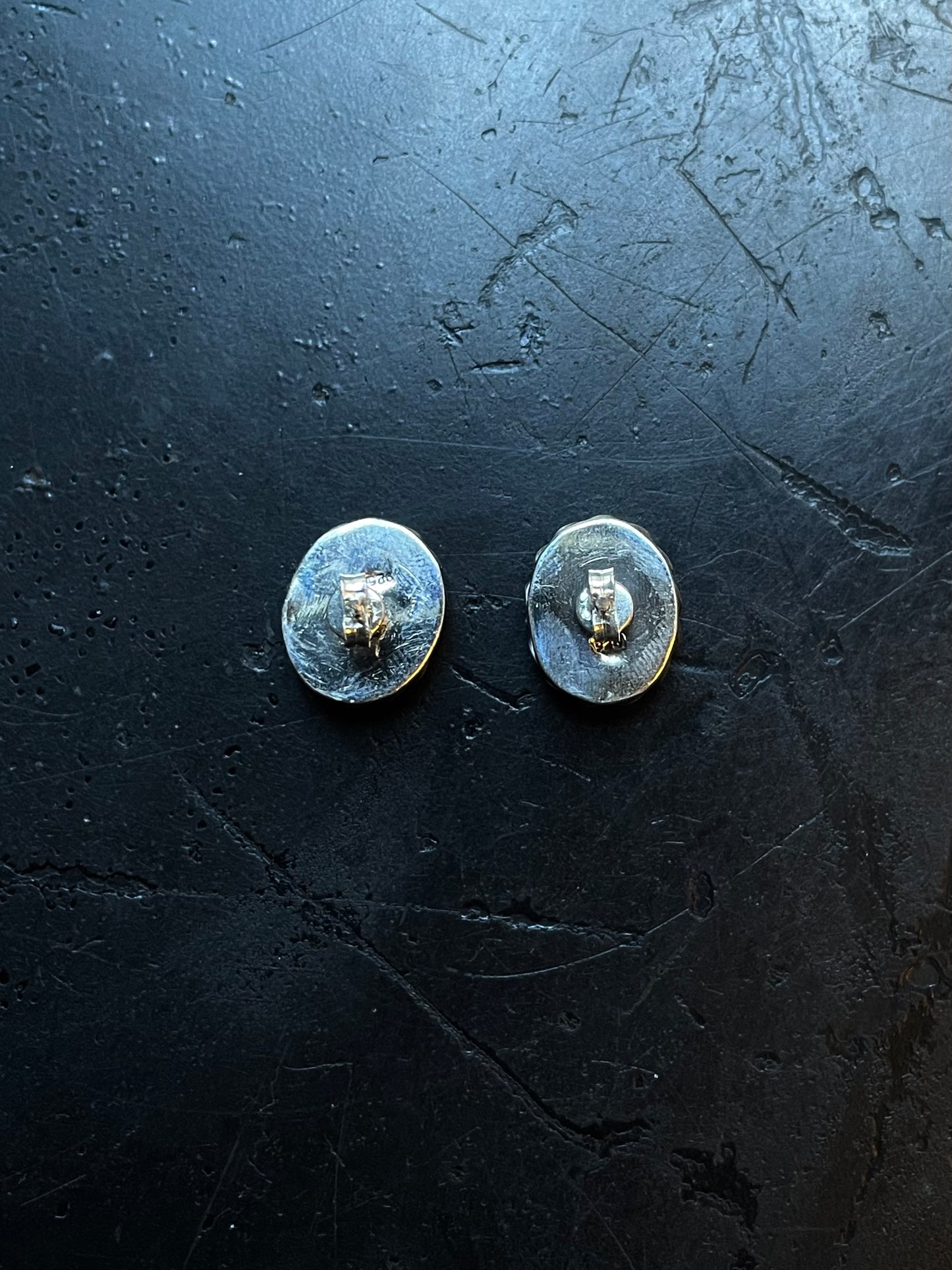 Kingman Turquoise Stud Earrings | 925 Sterling Silver E382