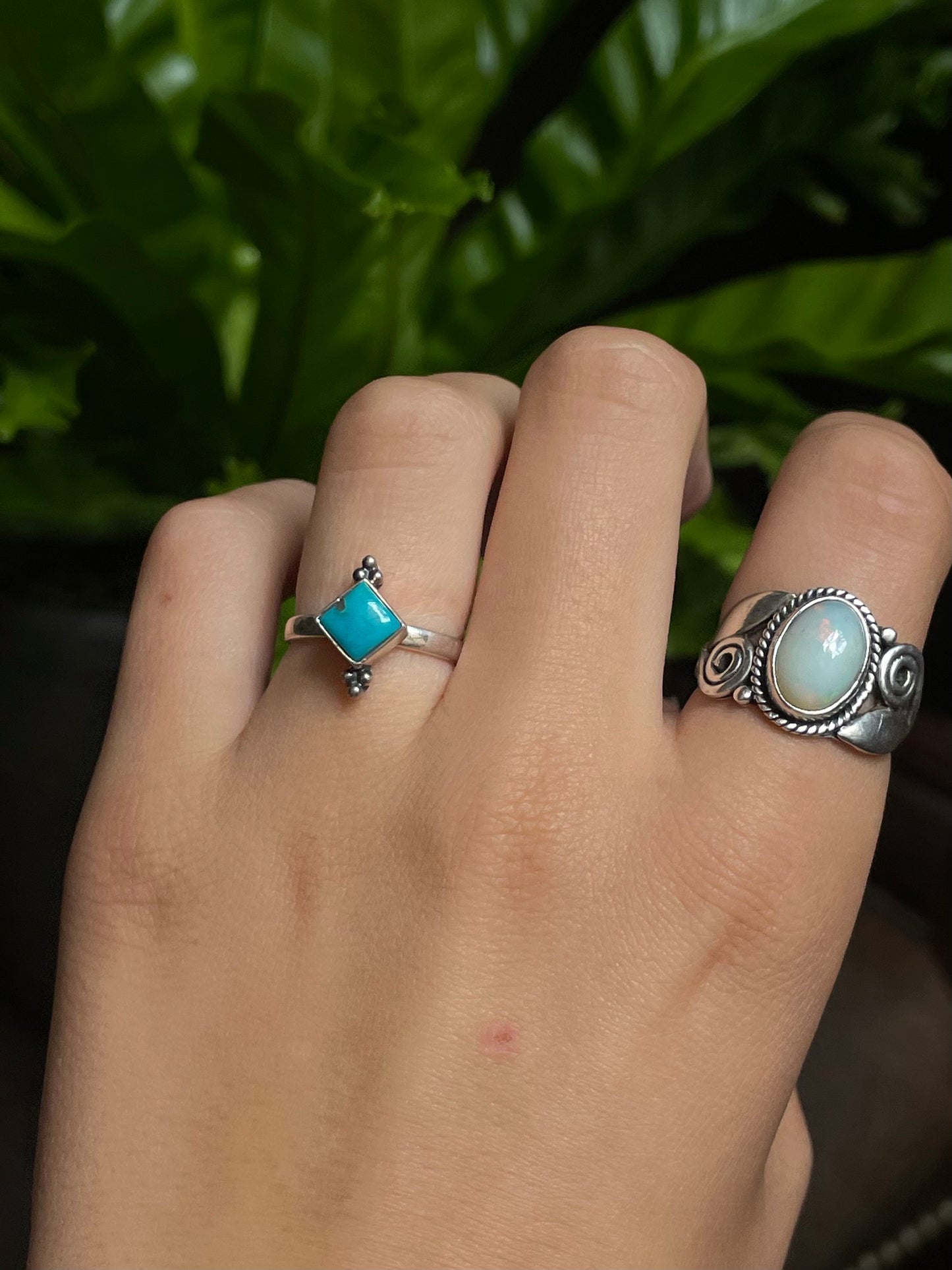 Kingman Turquoise Ring | Sterling Silver | Size 6.75 G301