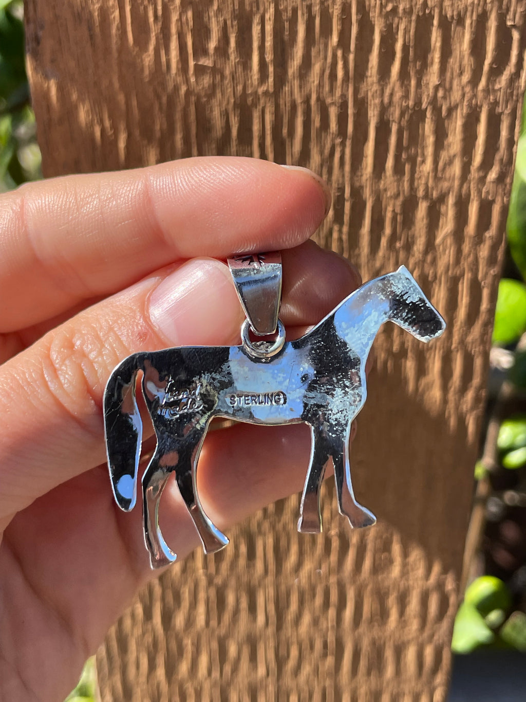 Turquoise Horse Pendant | 925 Sterling Silver B914
