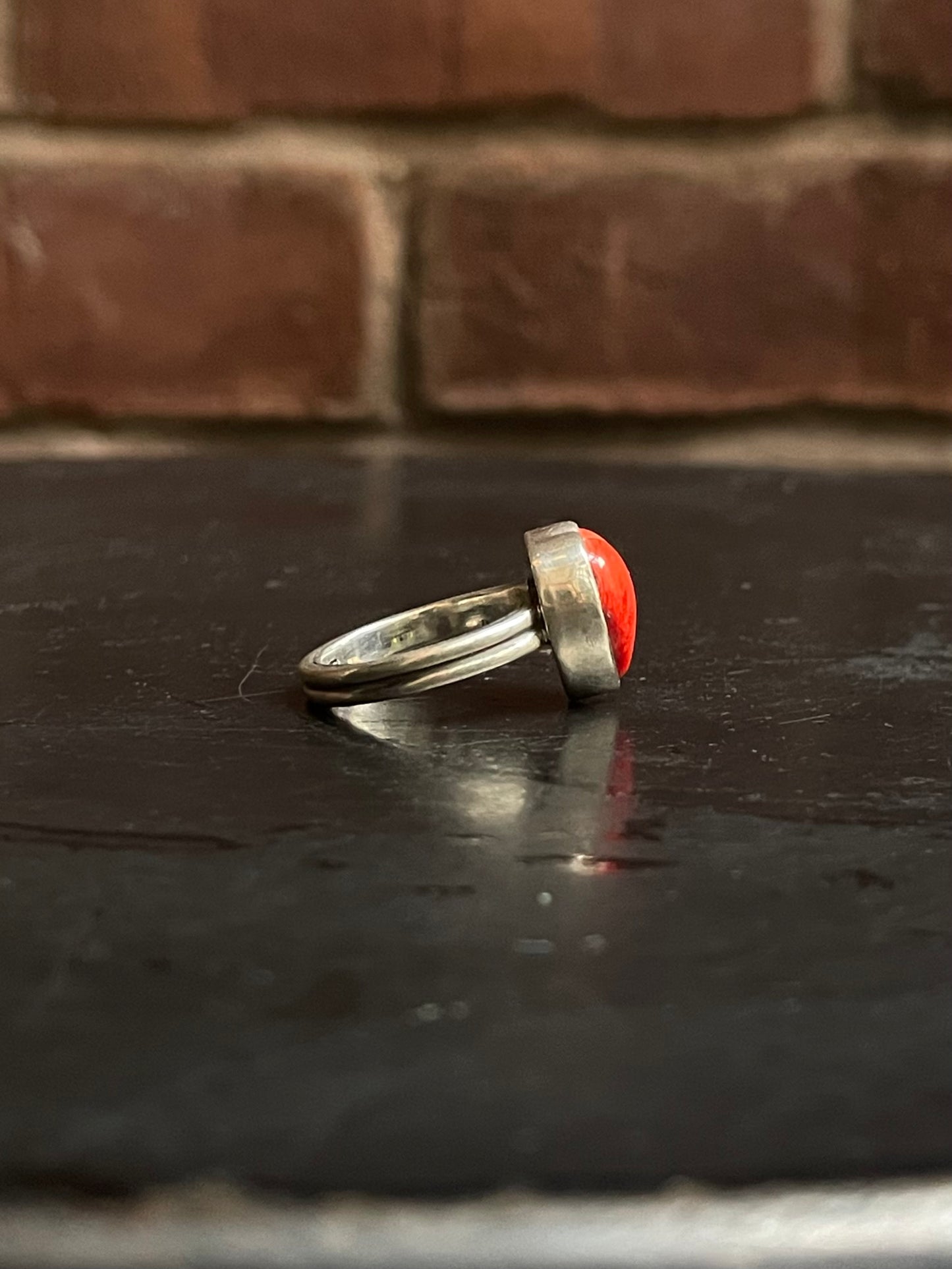 Spiny Oyster Heart Ring Size 6 | 925 Sterling Silver G210