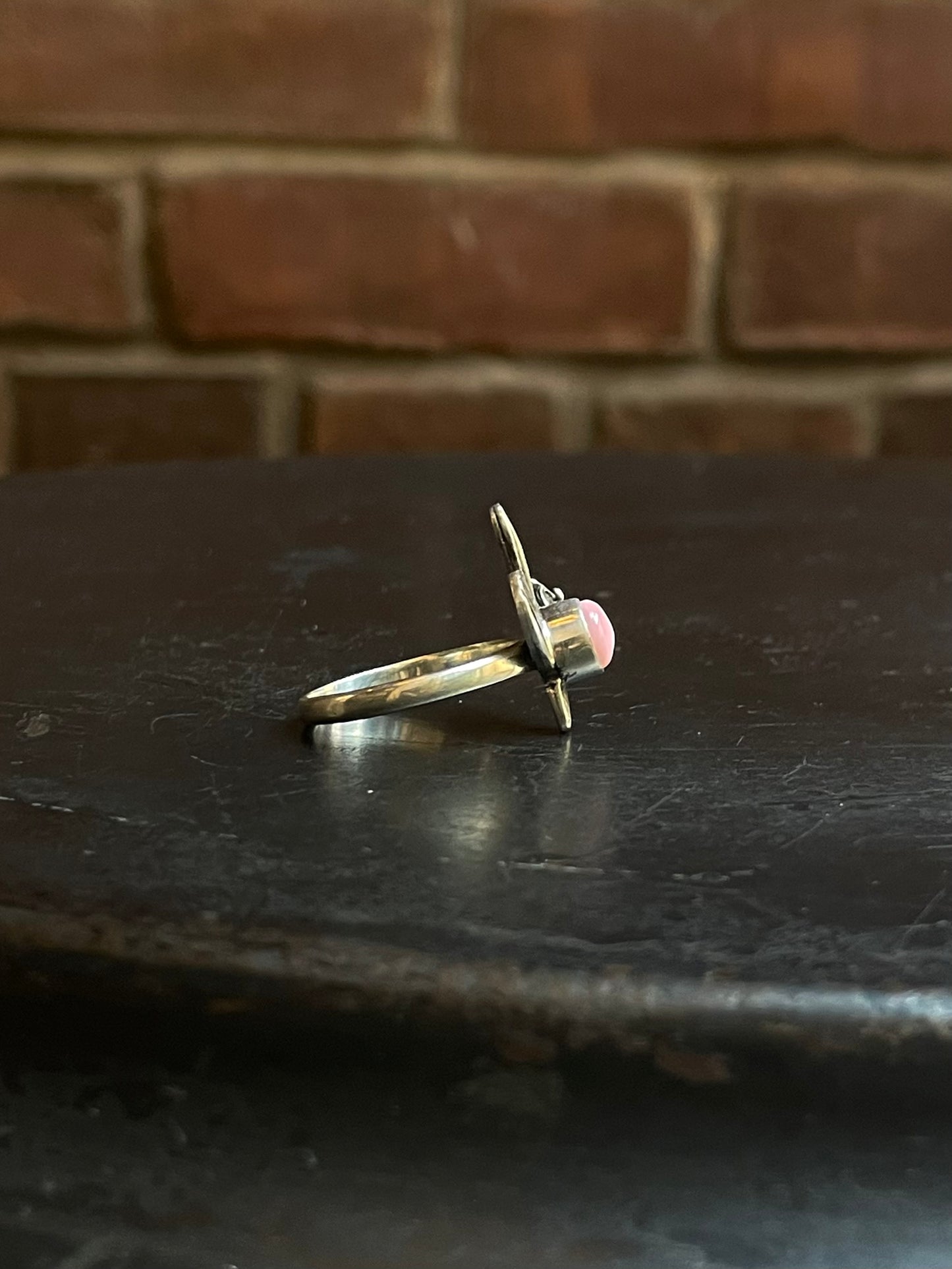 Pink Conch Cactus Ring Size 8.75 | Sterling Silver E902