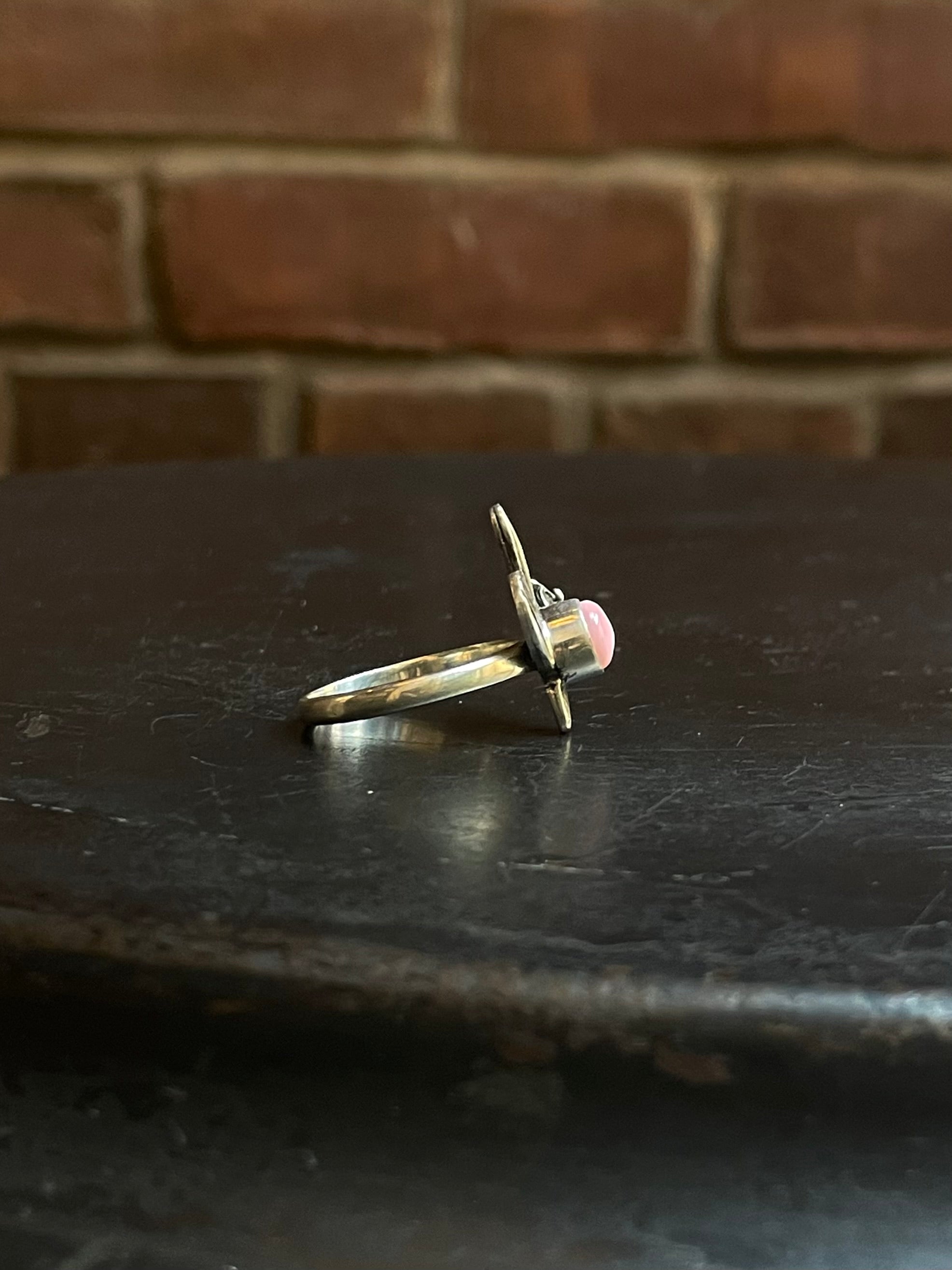 Pink Conch Cactus Ring Size 8.75 | Sterling Silver E902