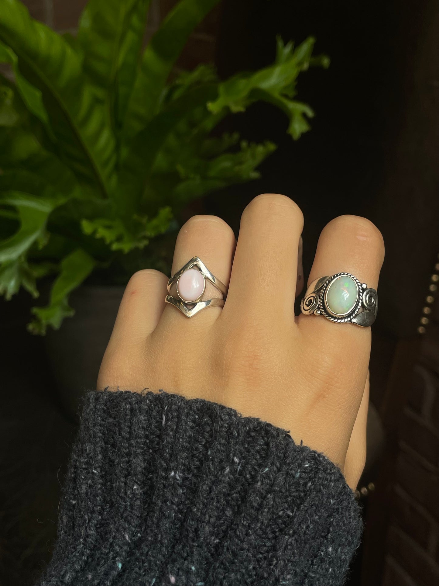 Pink Conch Ring Size 6 | 925 Sterling Silver G141