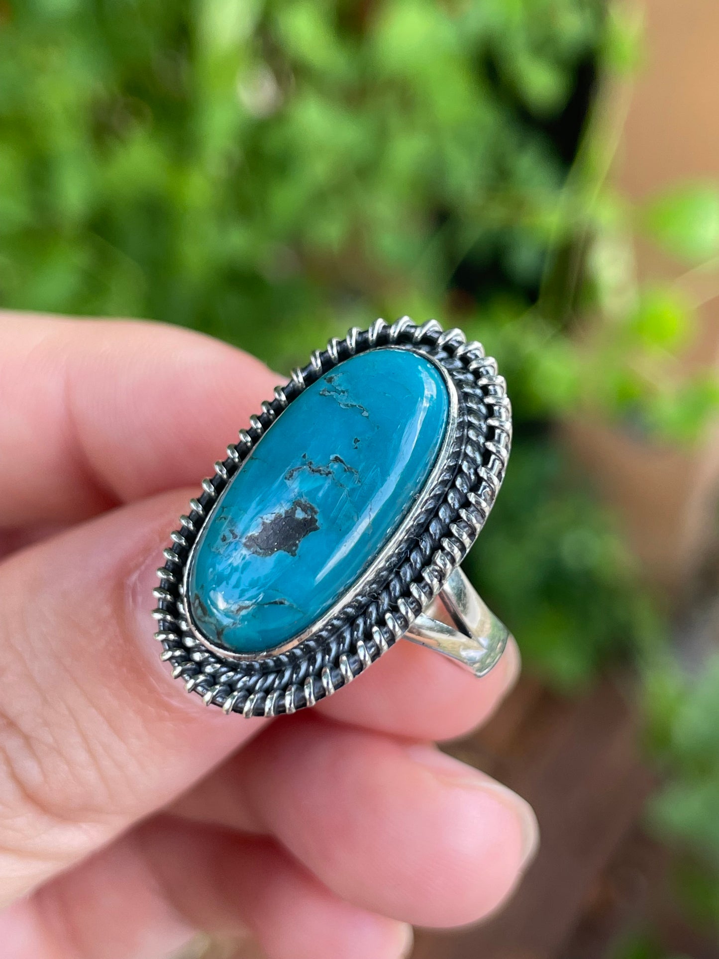 Turquoise Ring | 925 Sterling Silver Size 7 Y58