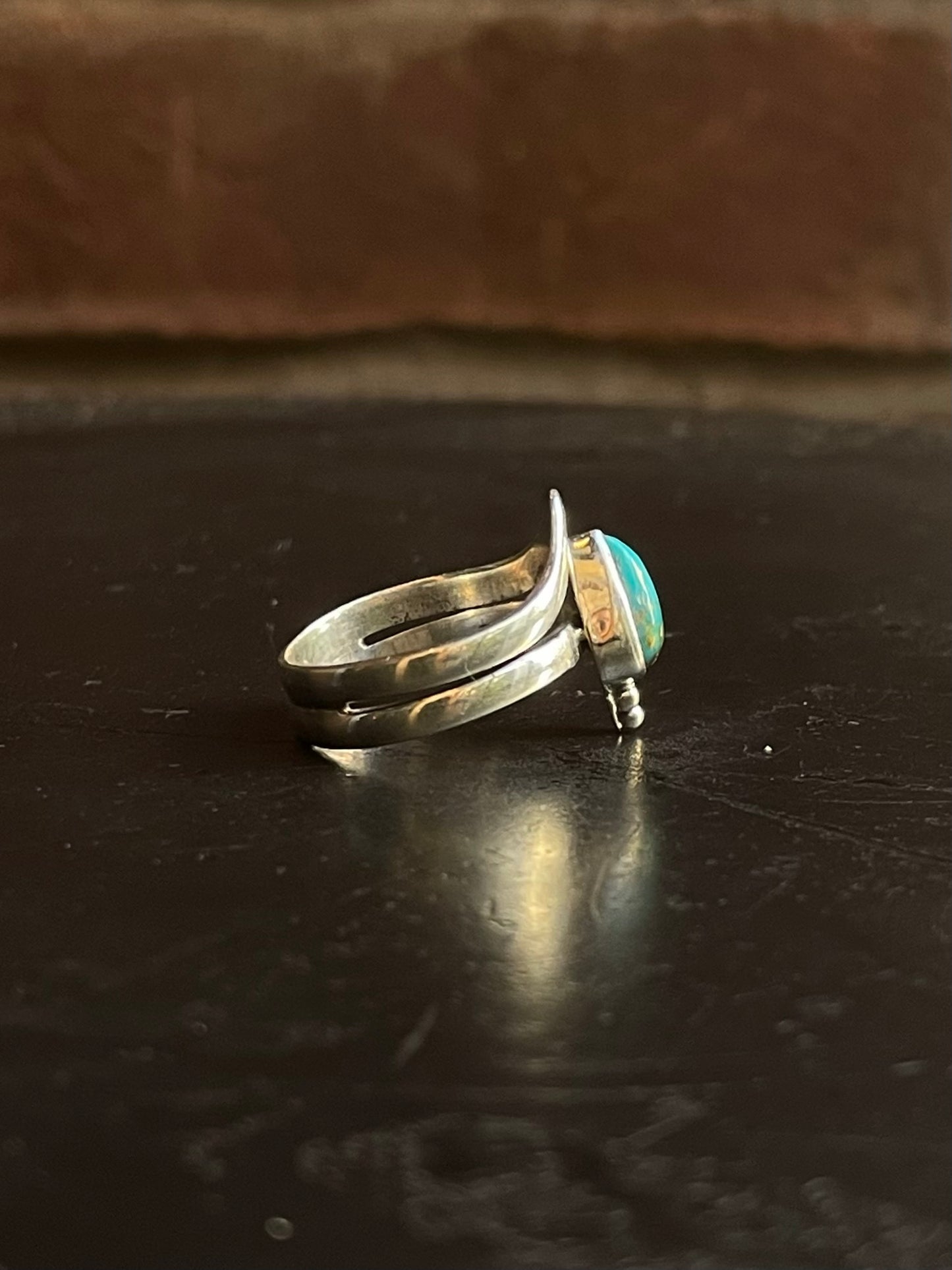 Kingman Turquoise Ring | Sterling Silver | Size 8 G359