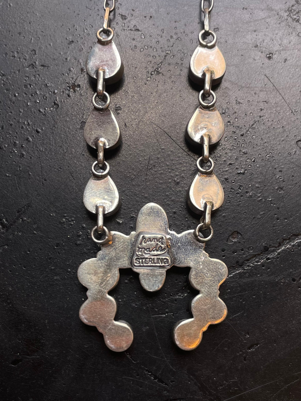 Kingman Turquoise Naja Lariat Necklace | 925 Sterling Silver G595
