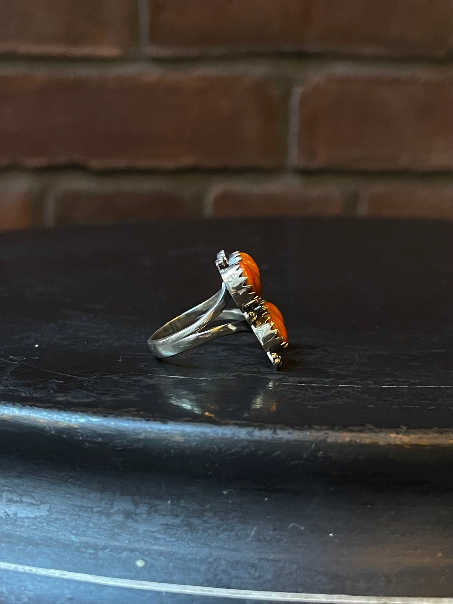 Spiny Oyster Butterfly Ring Size 6.75 | 925 Sterling Silver E421